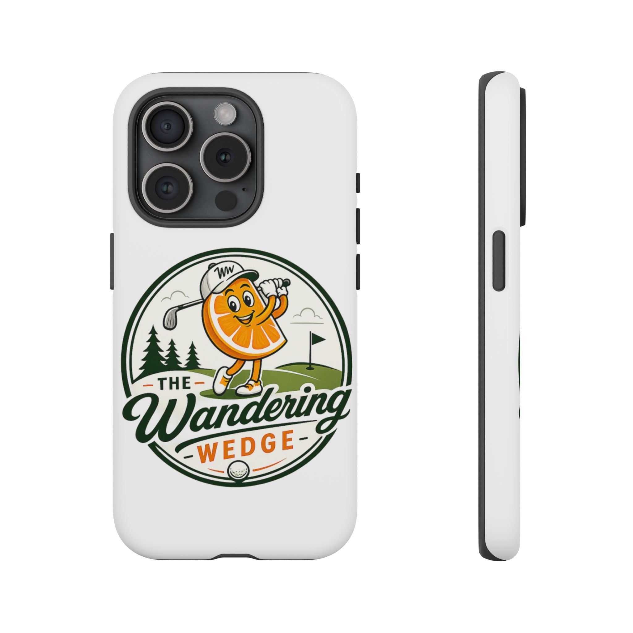 Phone Case — 'The Wandering Wedge' Golf Orange Mascot Protective Cover