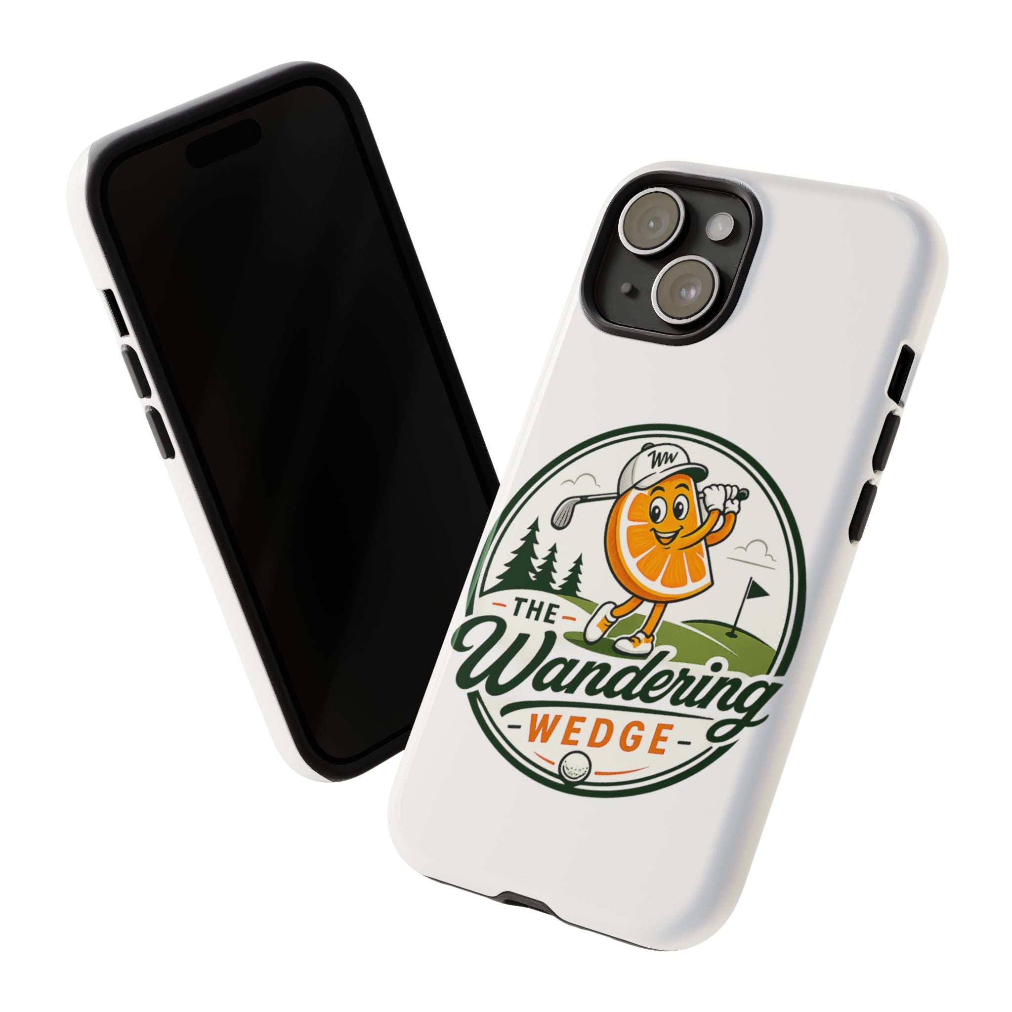 Phone Case — 'The Wandering Wedge' Golf Orange Mascot Protective Cover