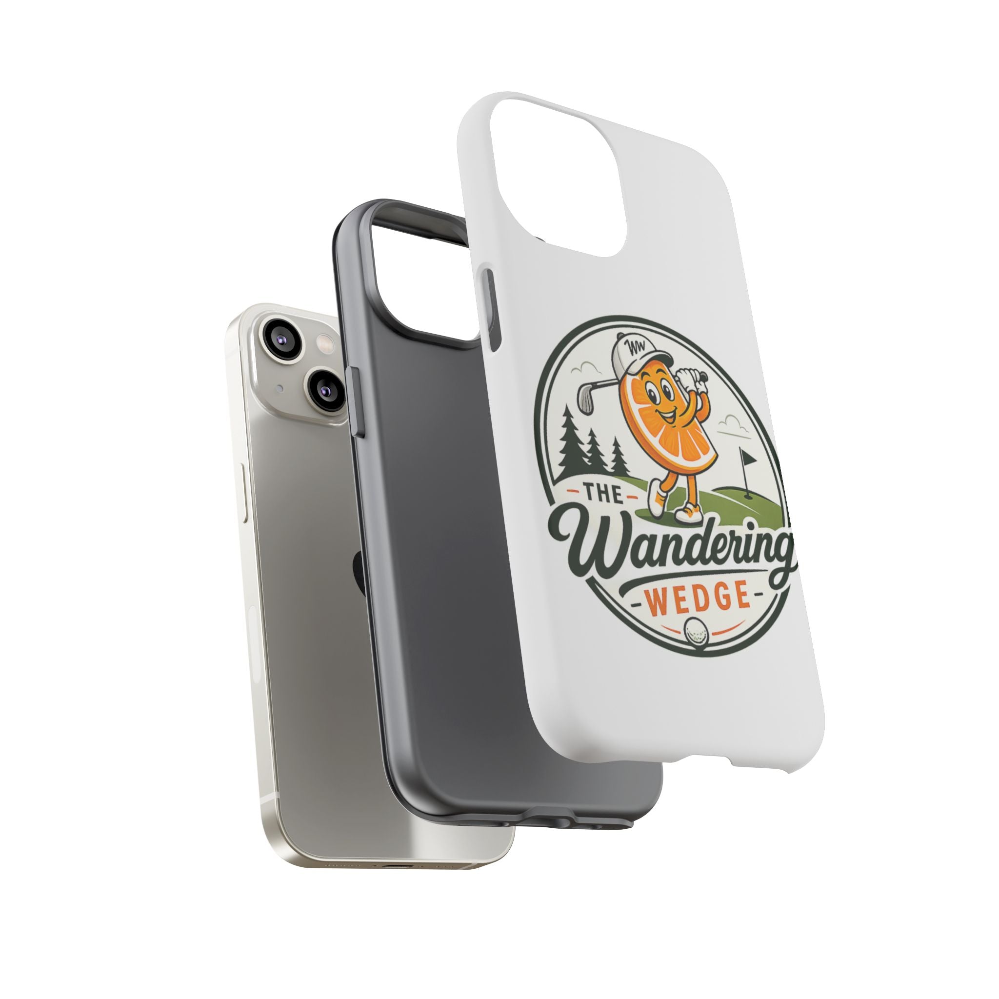 Phone Case — 'The Wandering Wedge' Golf Orange Mascot Protective Cover