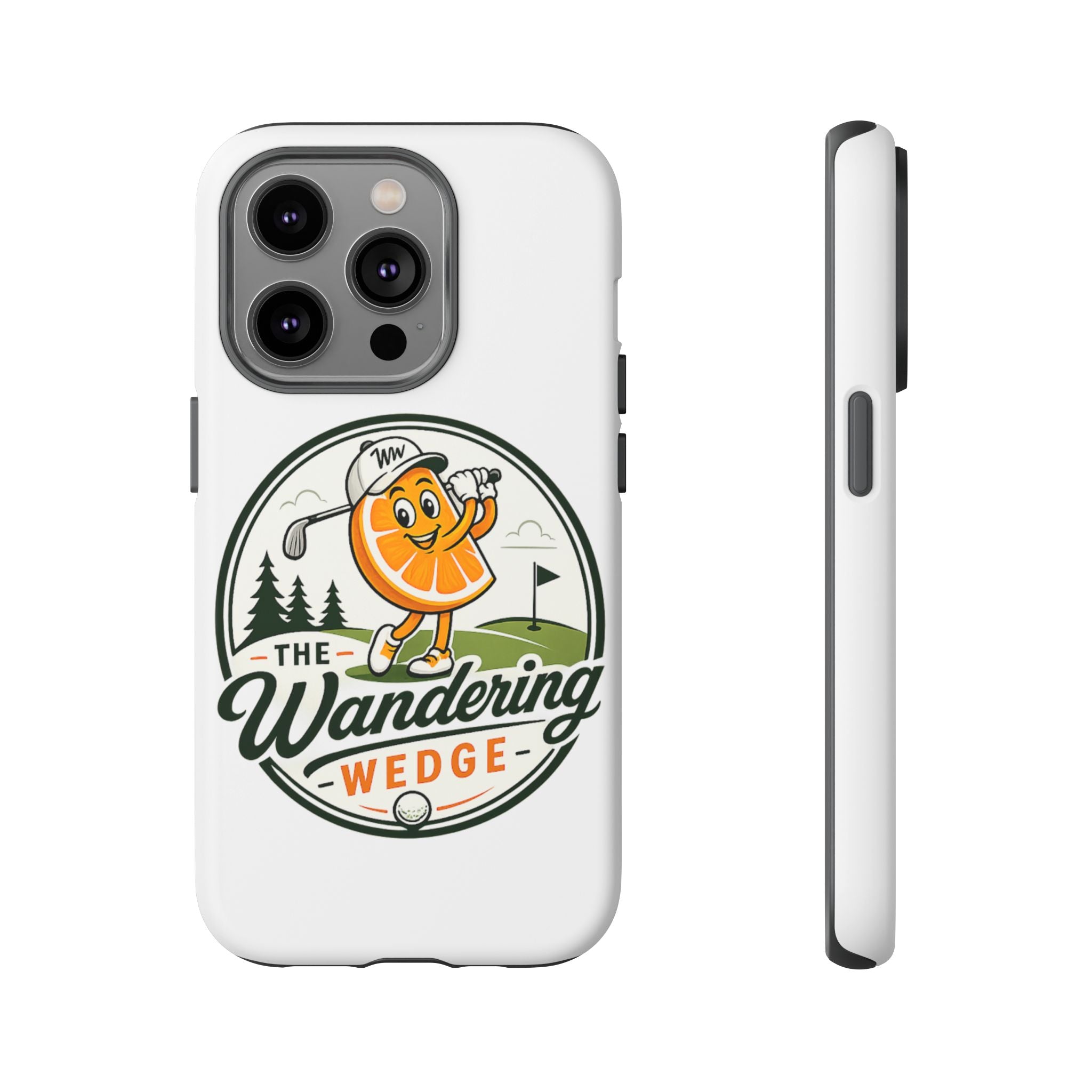 Phone Case — 'The Wandering Wedge' Golf Orange Mascot Protective Cover