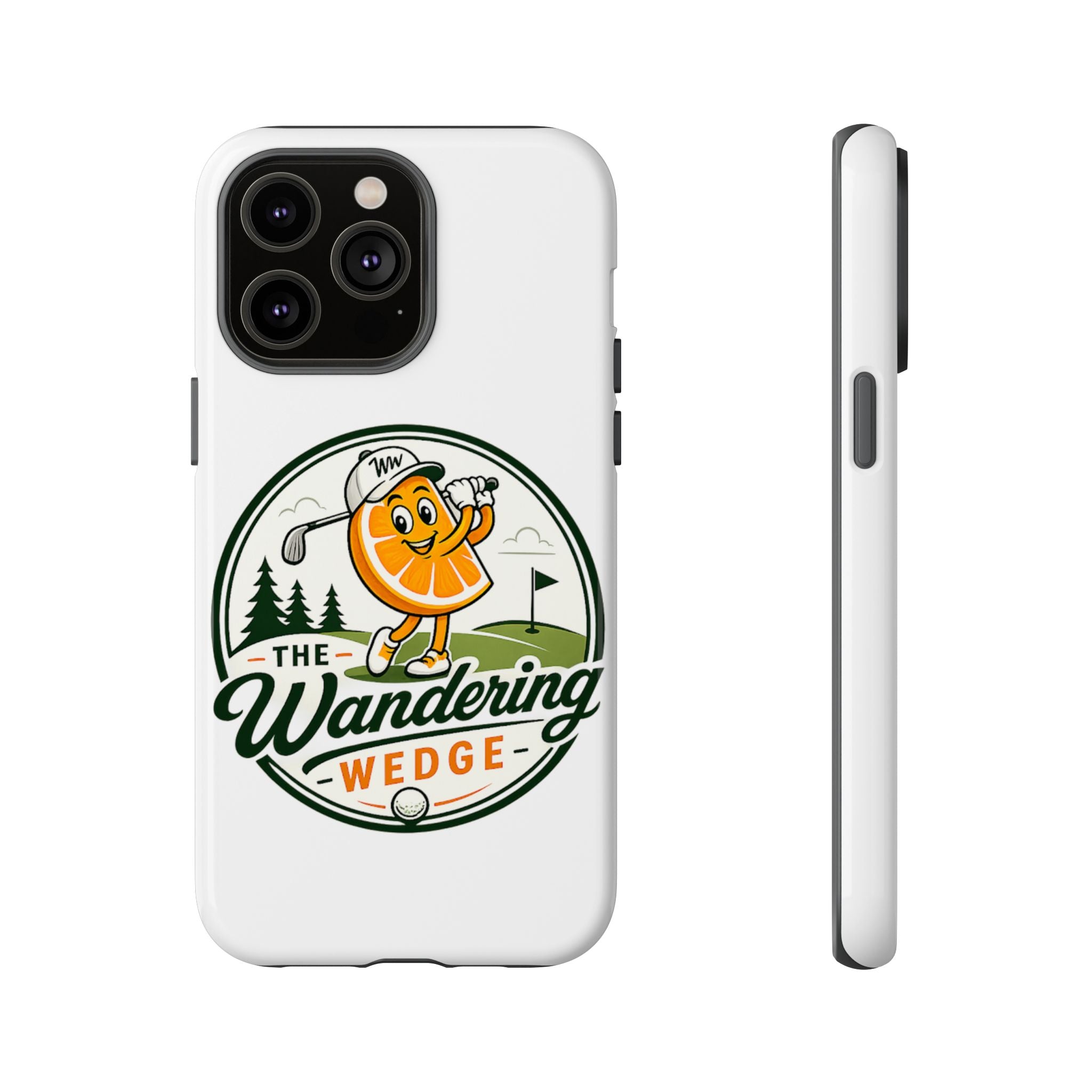 Phone Case — 'The Wandering Wedge' Golf Orange Mascot Protective Cover