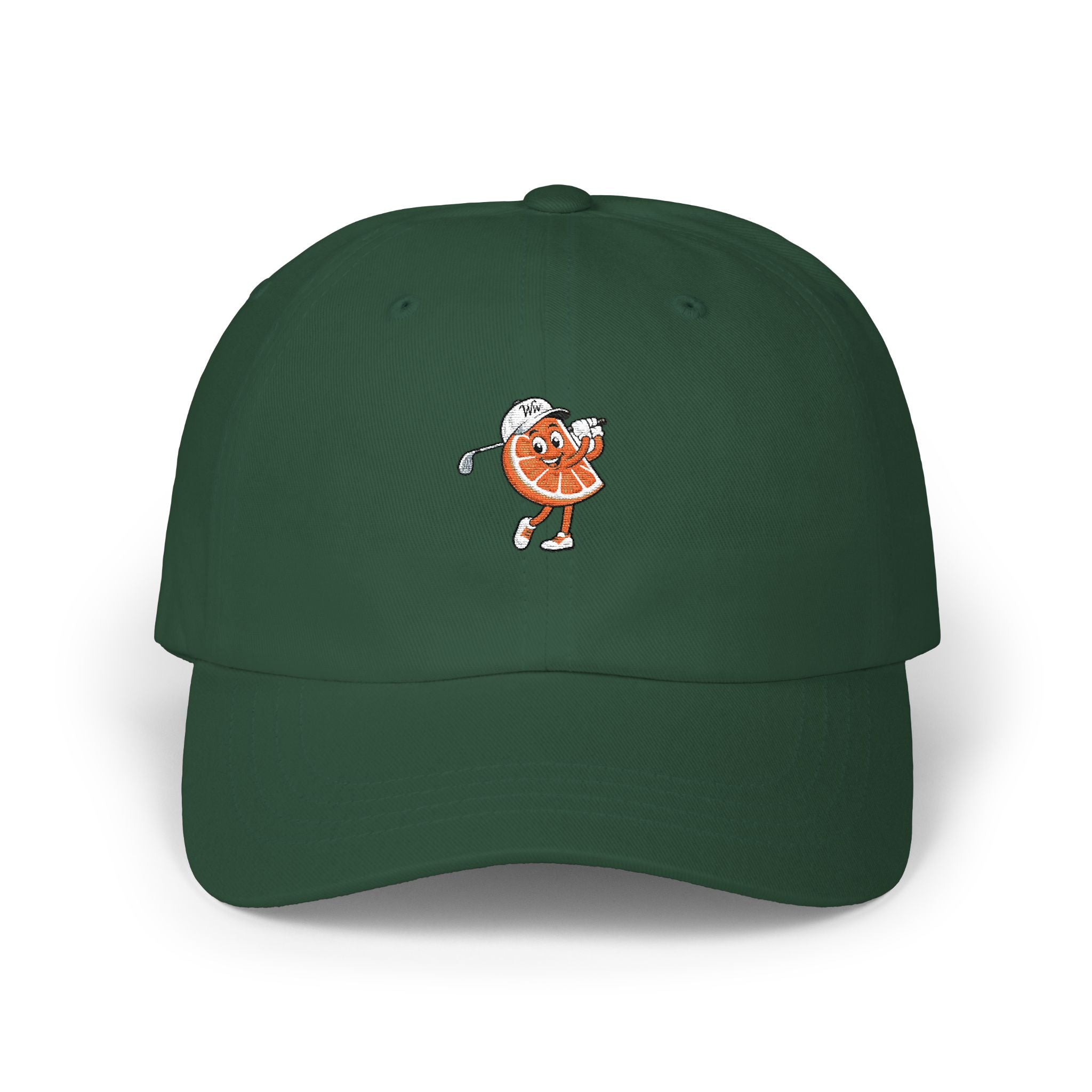 Dad Cap — Retro Golfing Slice Character Embroidered Hat
