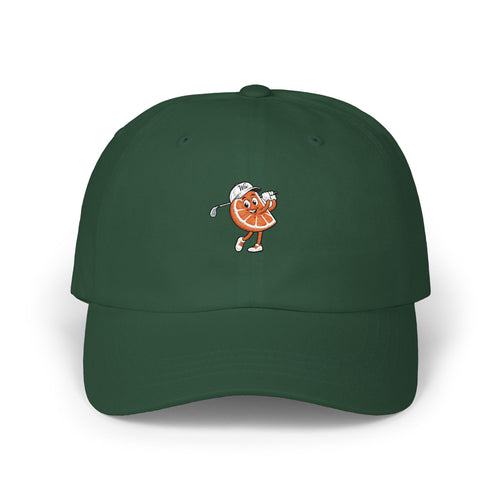 Dad Cap — Retro Golfing Slice Character Embroidered Hat