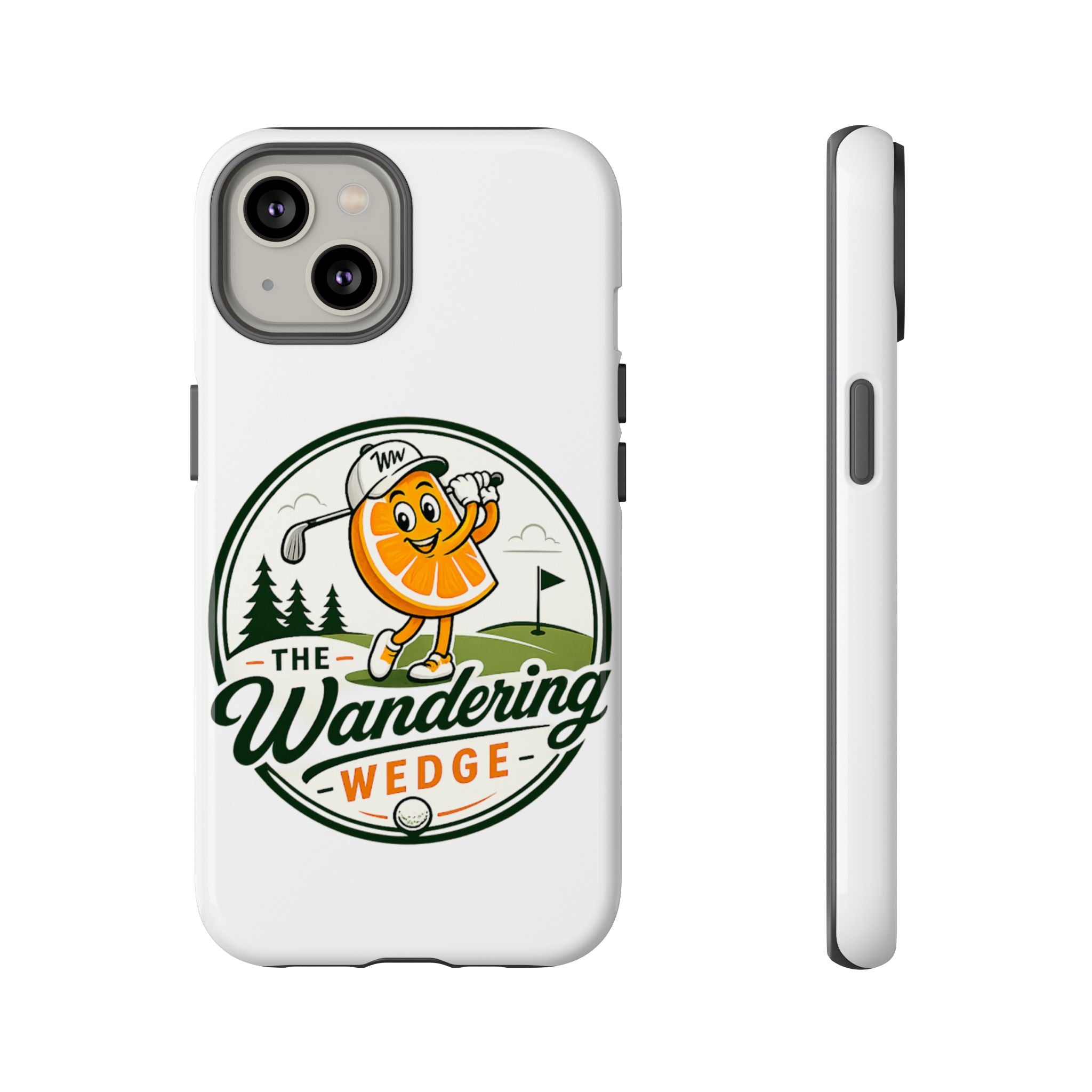 Phone Case — 'The Wandering Wedge' Golf Orange Mascot Protective Cover