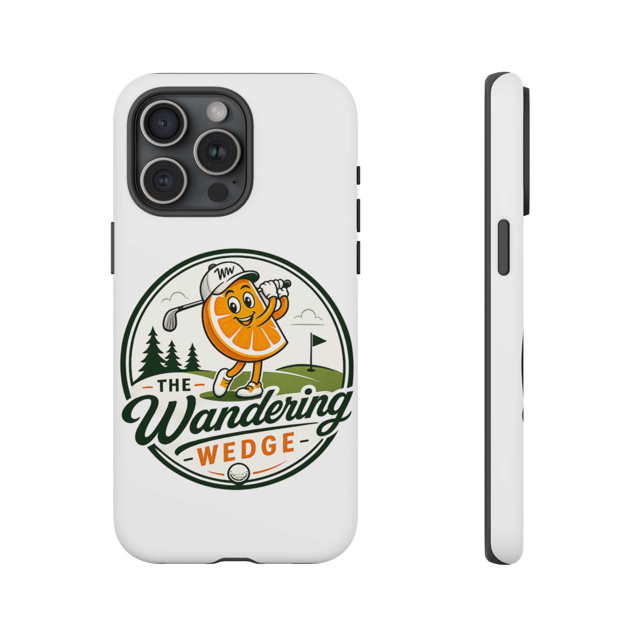 Phone Case — 'The Wandering Wedge' Golf Orange Mascot Protective Cover