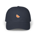 Embroidered Orange Slice Dad Cap — Minimal Fruit Baseball Hat