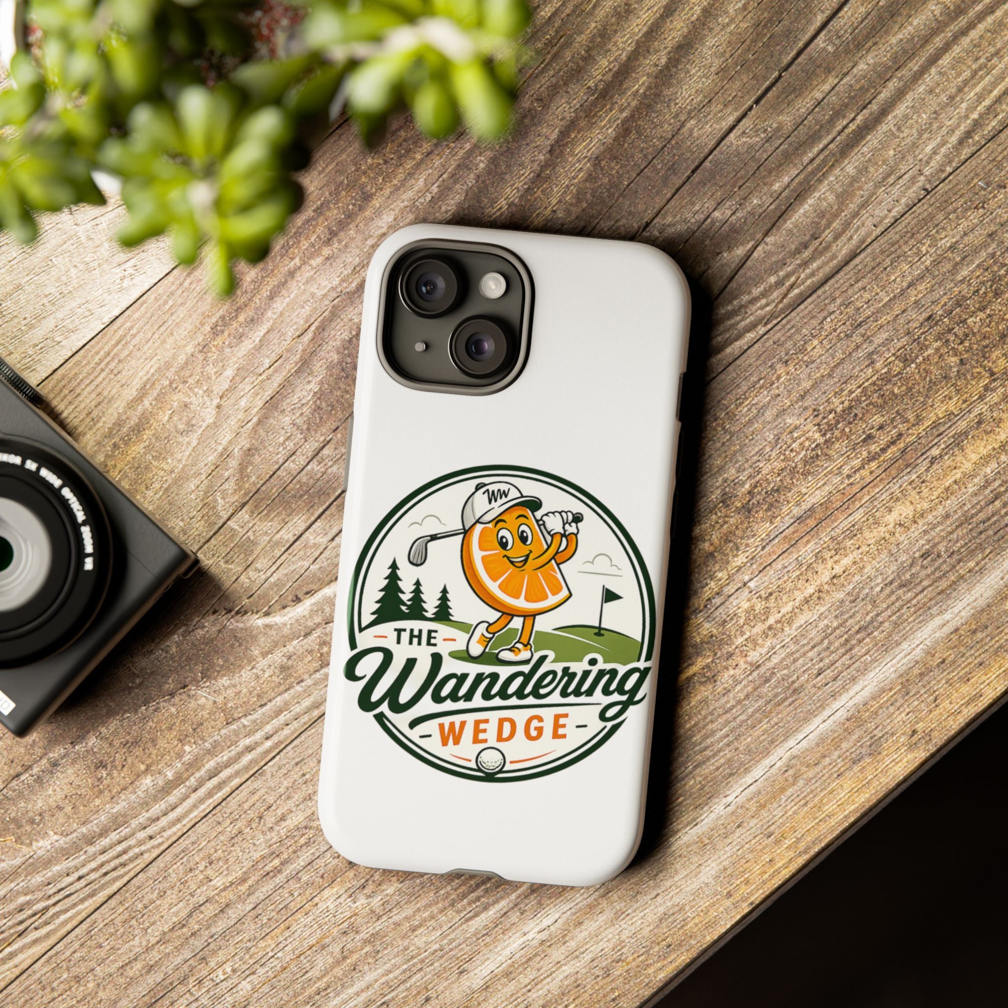 Phone Case — 'The Wandering Wedge' Golf Orange Mascot Protective Cover