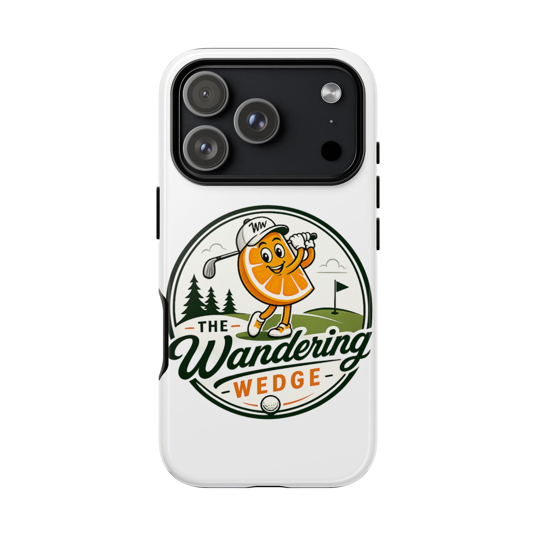 Phone Case — 'The Wandering Wedge' Golf Orange Mascot Protective Cover
