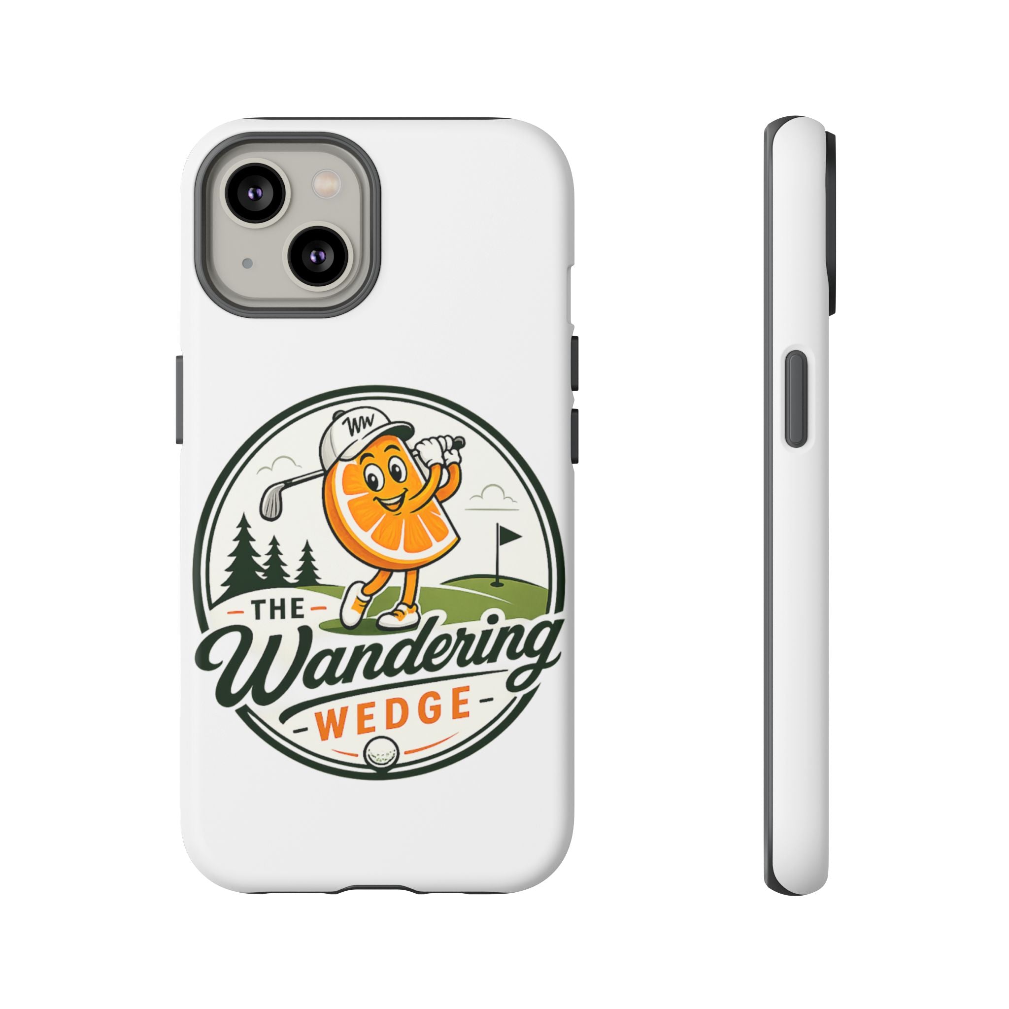 Phone Case — 'The Wandering Wedge' Golf Orange Mascot Protective Cover