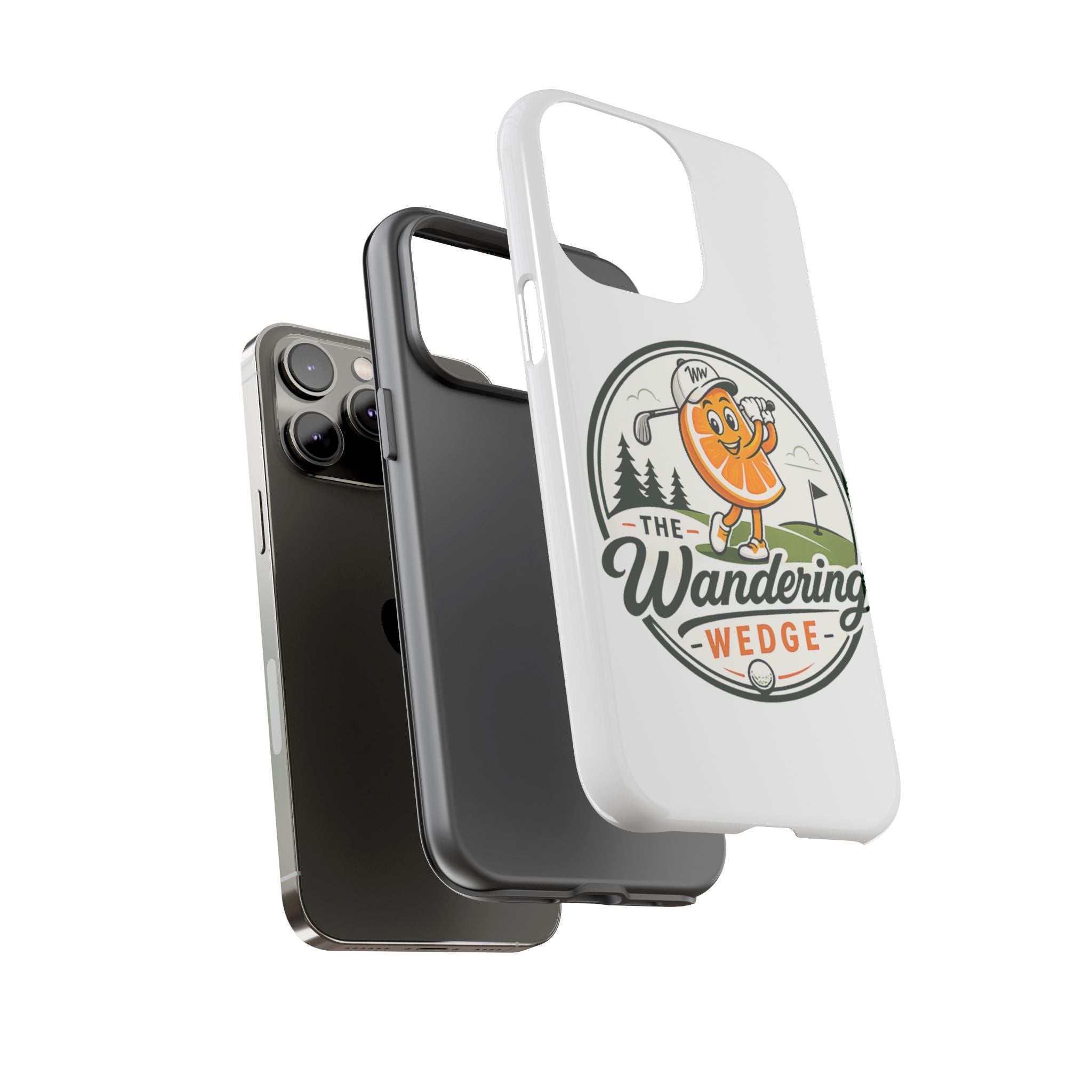 Phone Case — 'The Wandering Wedge' Golf Orange Mascot Protective Cover