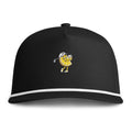 Golfing Lemon Character Rope Cap — Sunwashed Vintage Golf Hat