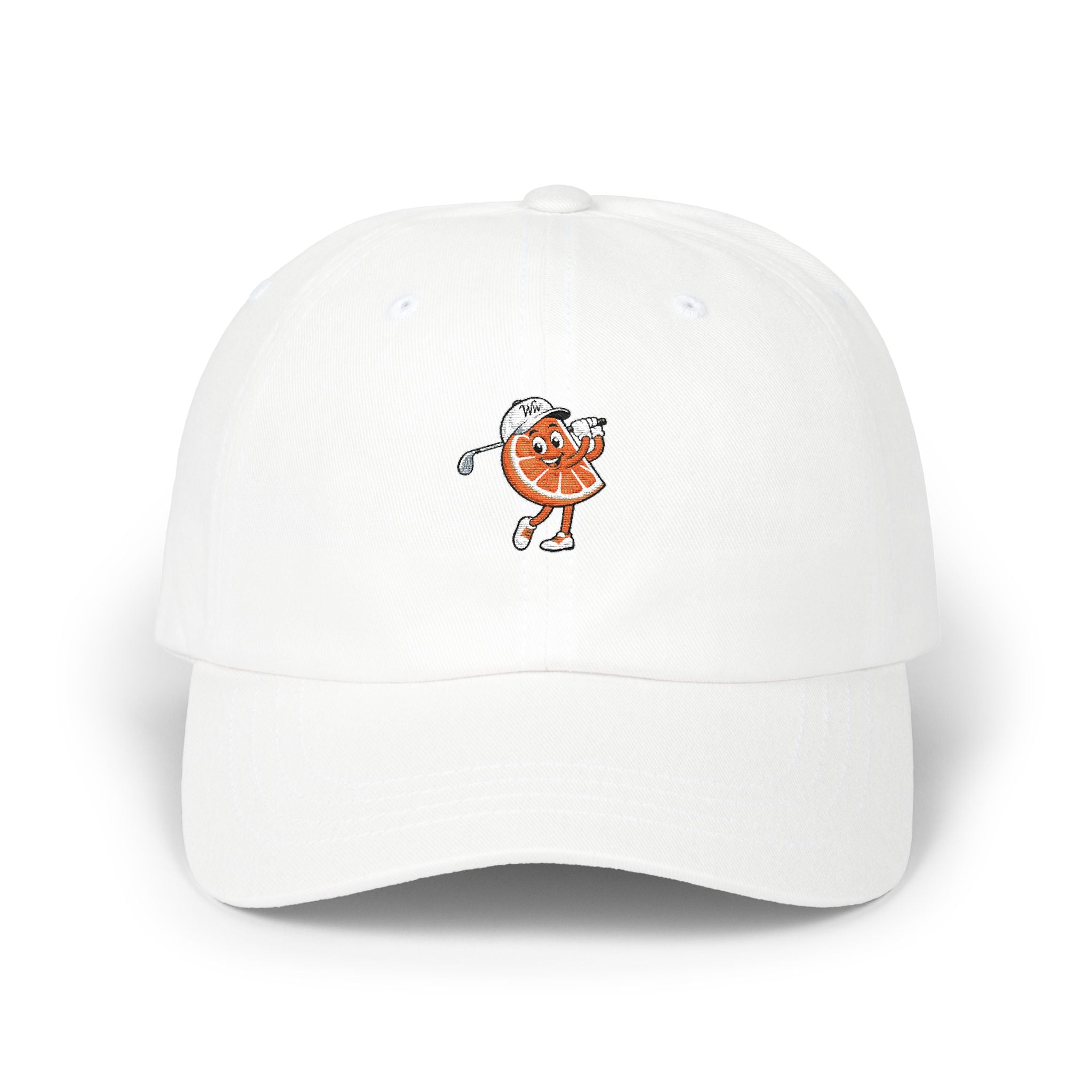 Dad Cap — Retro Golfing Slice Character Embroidered Hat
