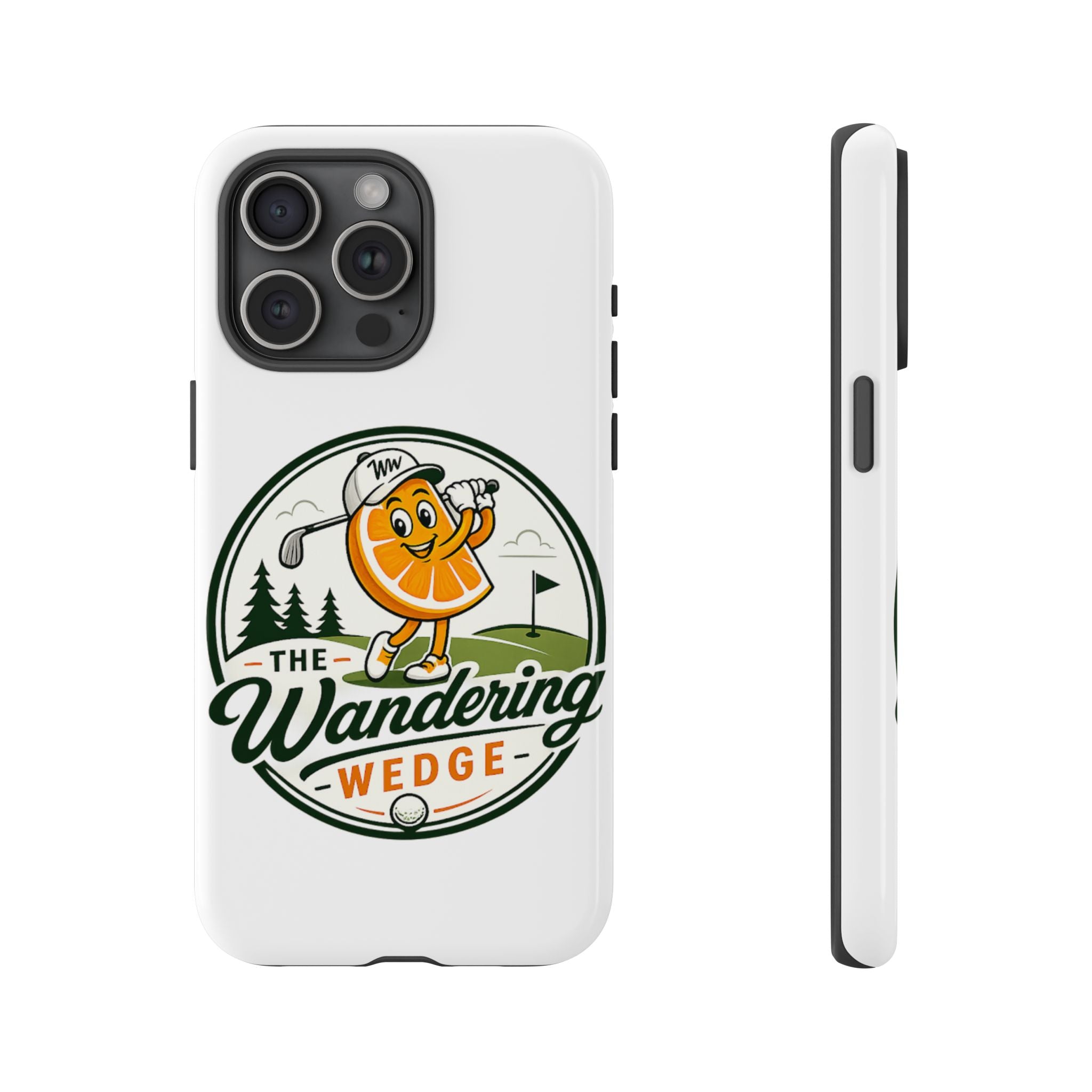 Phone Case — 'The Wandering Wedge' Golf Orange Mascot Protective Cover