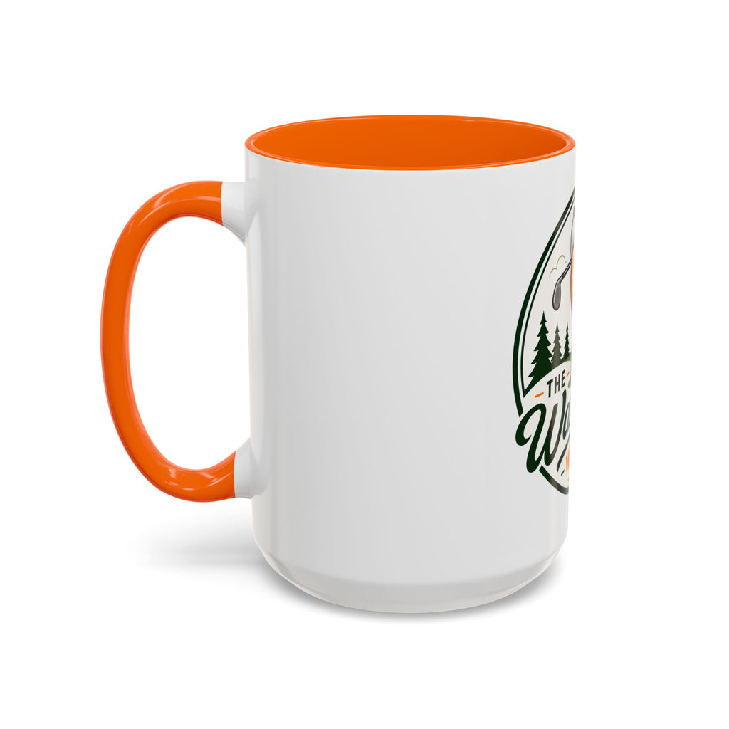 Golf Orange Logo Accent Coffee Mug – “The Wandering Wedge” 11/15oz