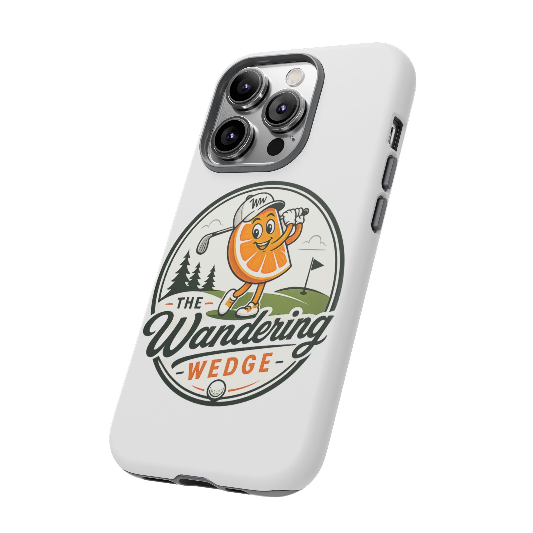 Phone Case — 'The Wandering Wedge' Golf Orange Mascot Protective Cover