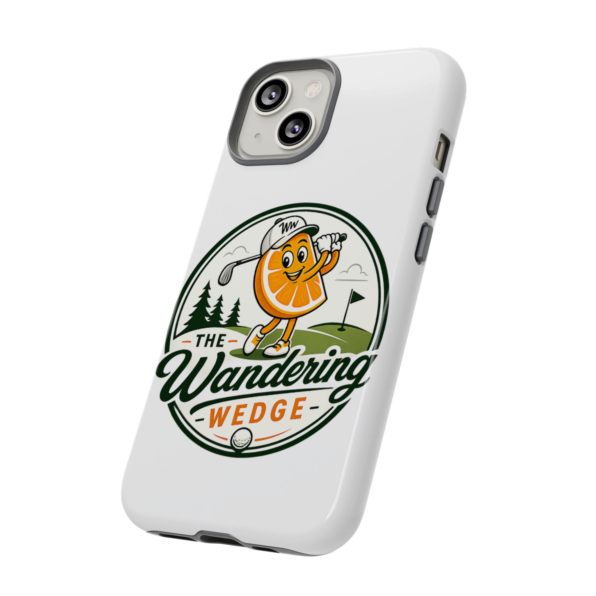 Phone Case — 'The Wandering Wedge' Golf Orange Mascot Protective Cover