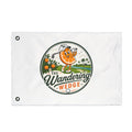The Wandering Wedge Golf Flag — Double-Sided Outdoor Banner