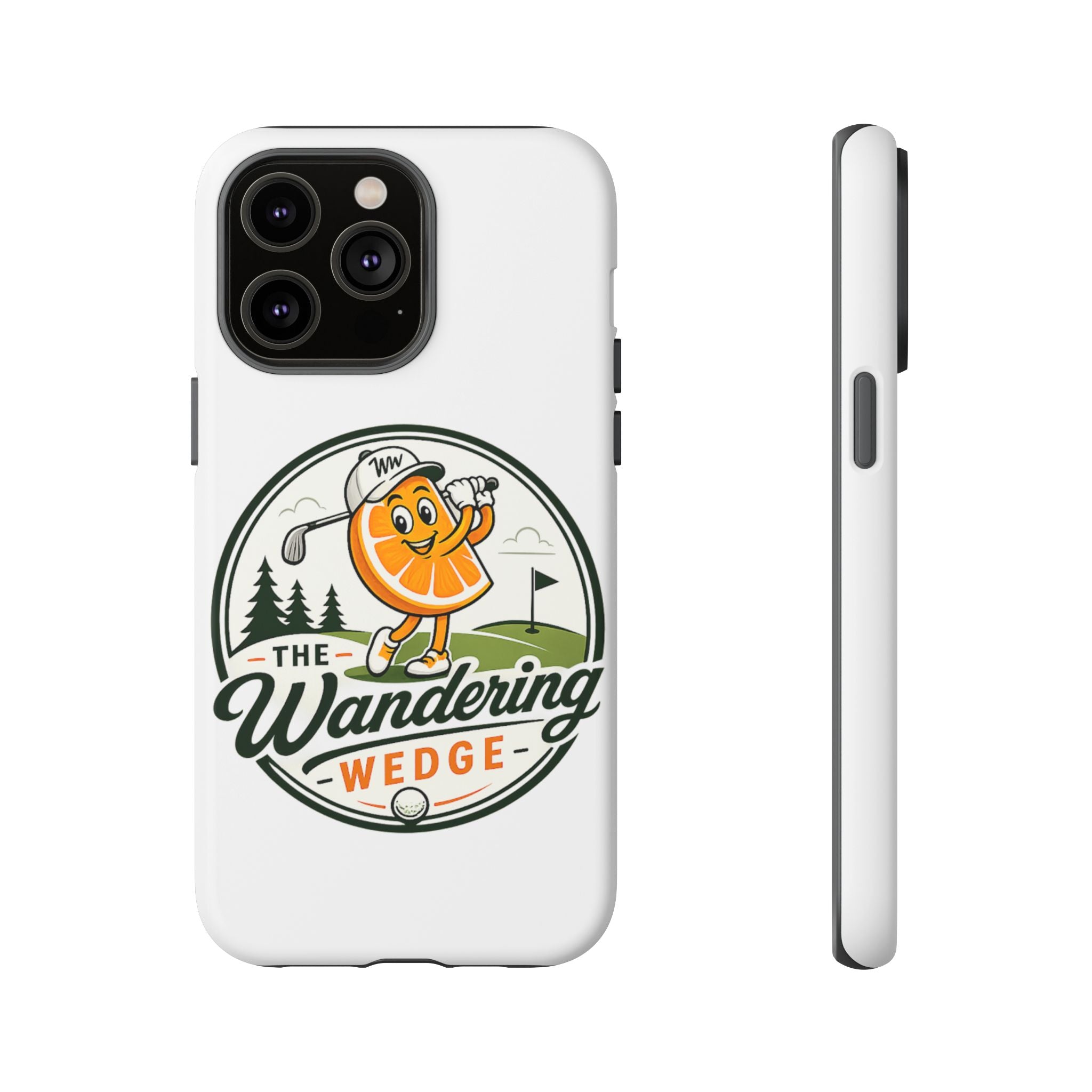 Phone Case — 'The Wandering Wedge' Golf Orange Mascot Protective Cover