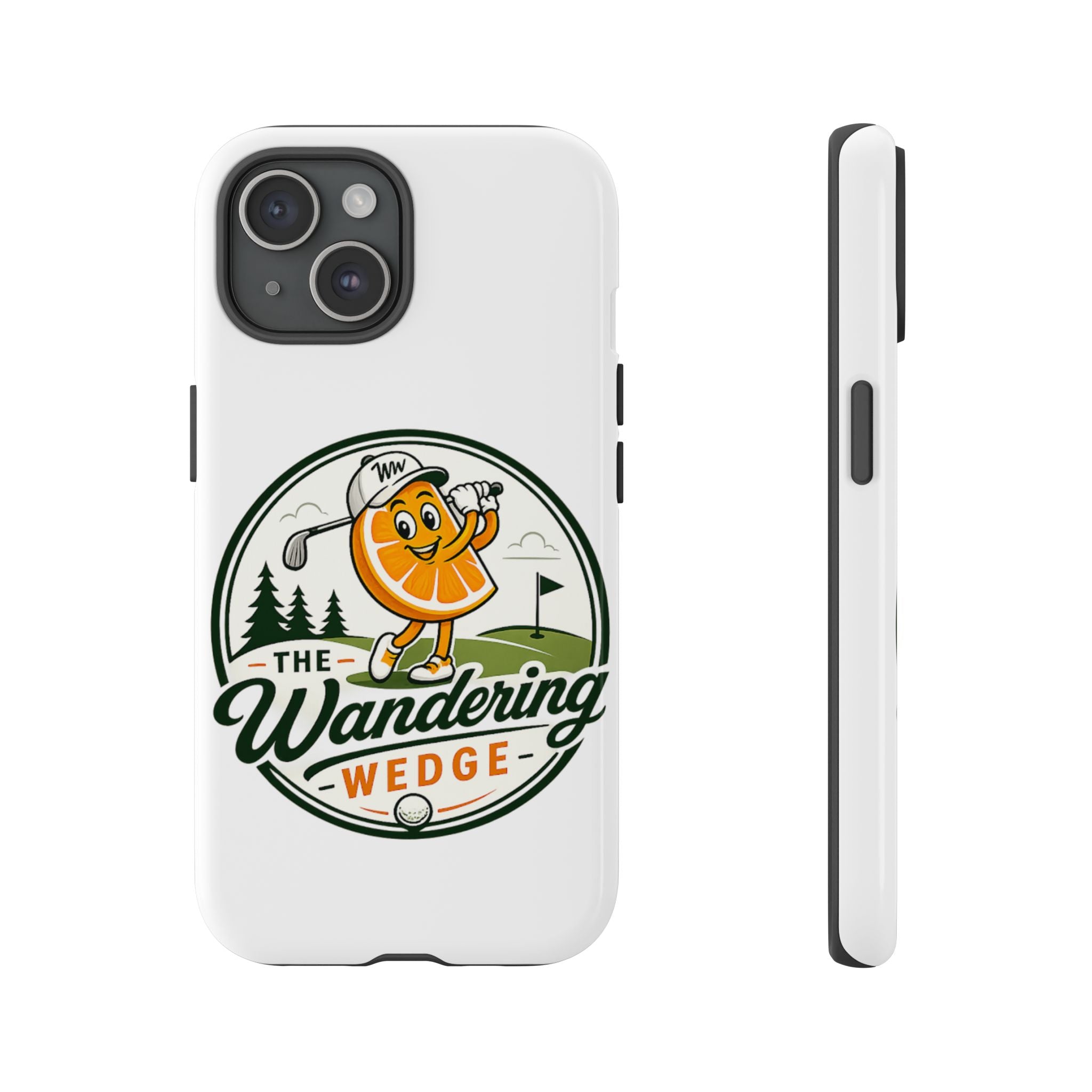 Phone Case — 'The Wandering Wedge' Golf Orange Mascot Protective Cover