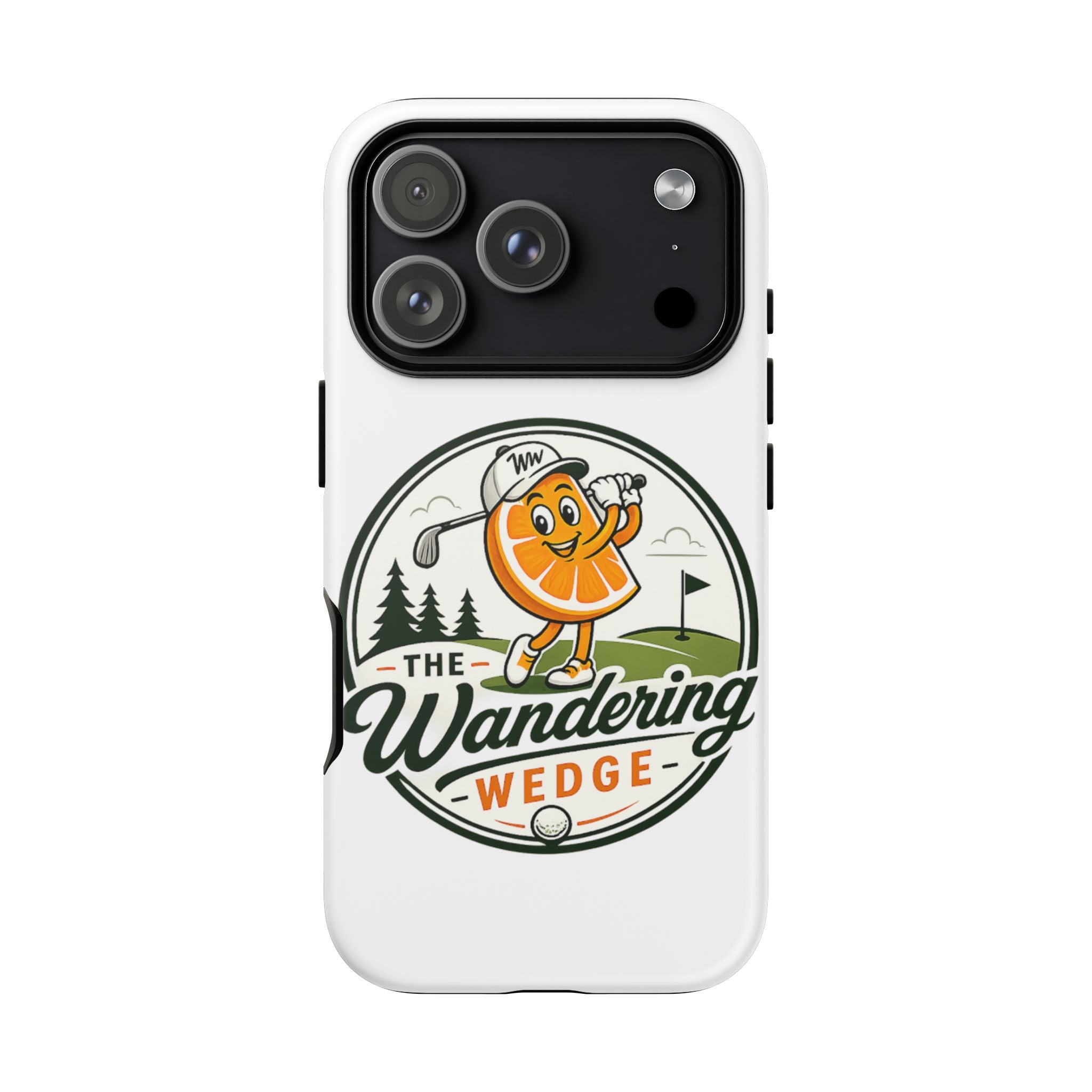 Phone Case — 'The Wandering Wedge' Golf Orange Mascot Protective Cover