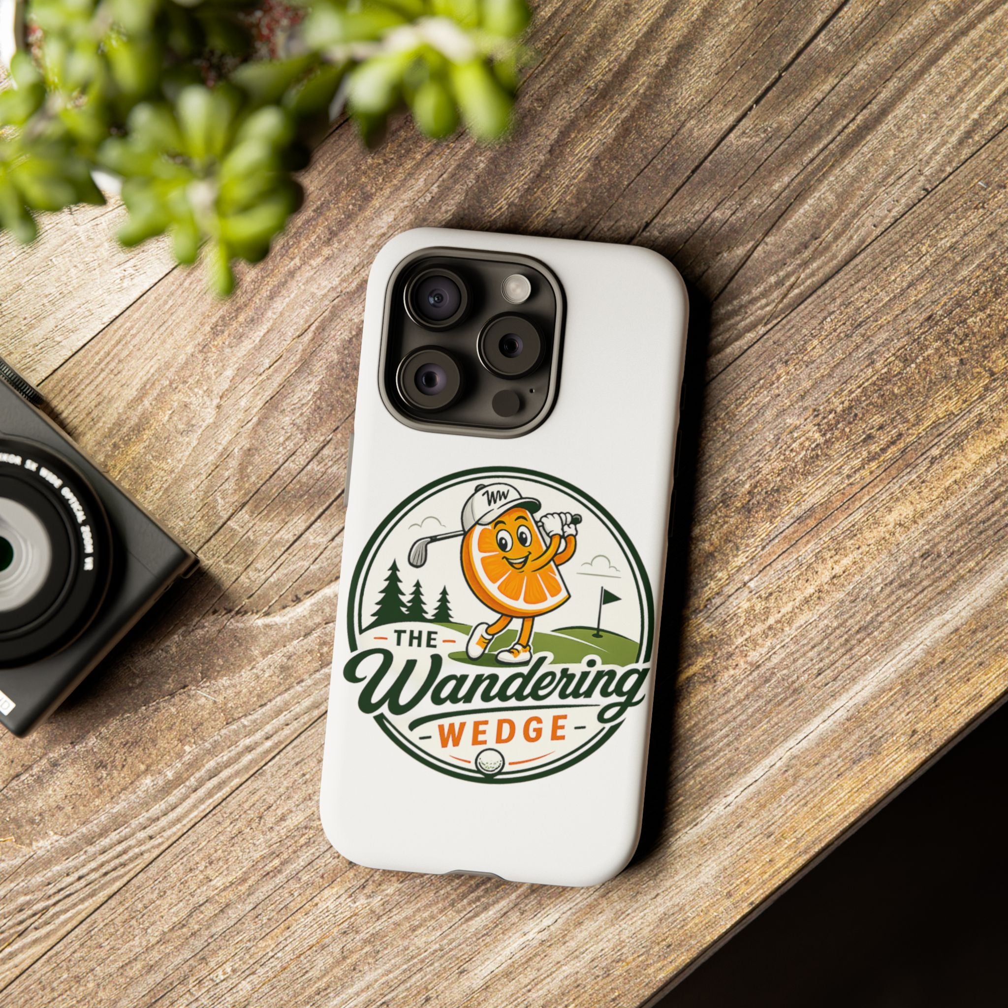 Phone Case — 'The Wandering Wedge' Golf Orange Mascot Protective Cover