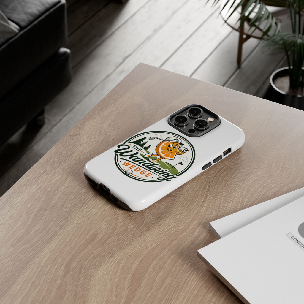 Phone Case — 'The Wandering Wedge' Golf Orange Mascot Protective Cover