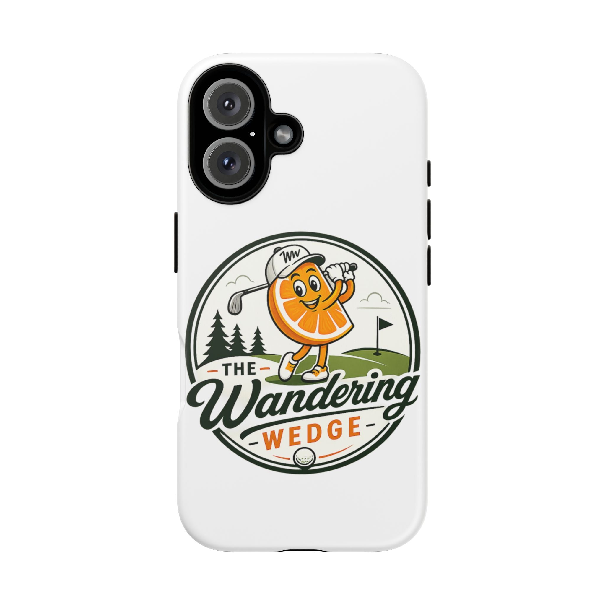 Phone Case — 'The Wandering Wedge' Golf Orange Mascot Protective Cover
