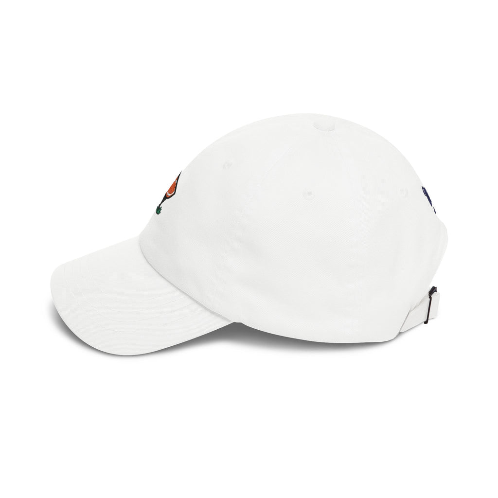 Dad Cap — Embroidered Citrus Slice Golf Tee Design