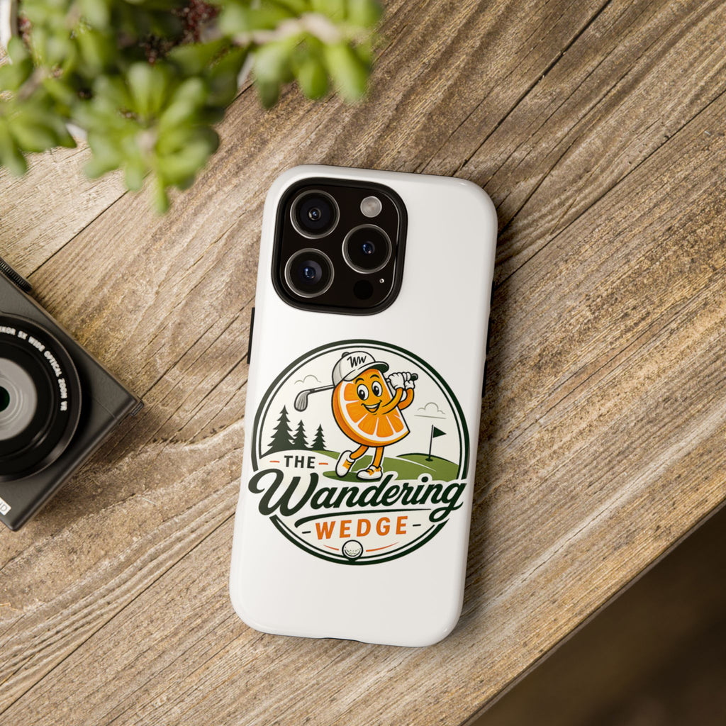 Phone Case — 'The Wandering Wedge' Golf Orange Mascot Protective Cover