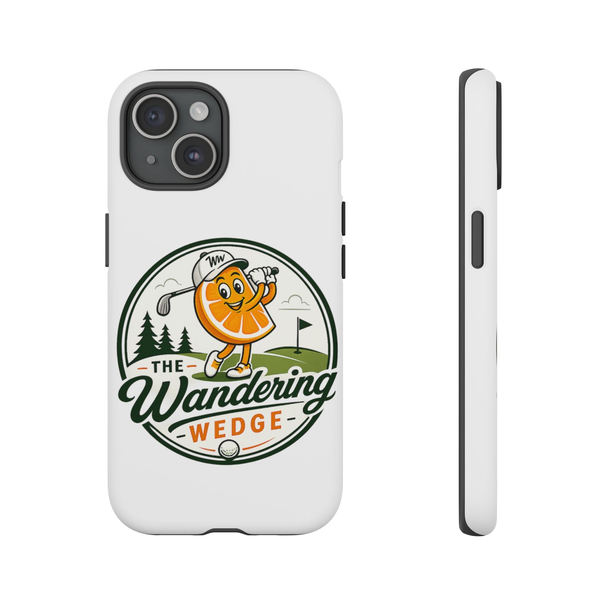 Phone Case — 'The Wandering Wedge' Golf Orange Mascot Protective Cover