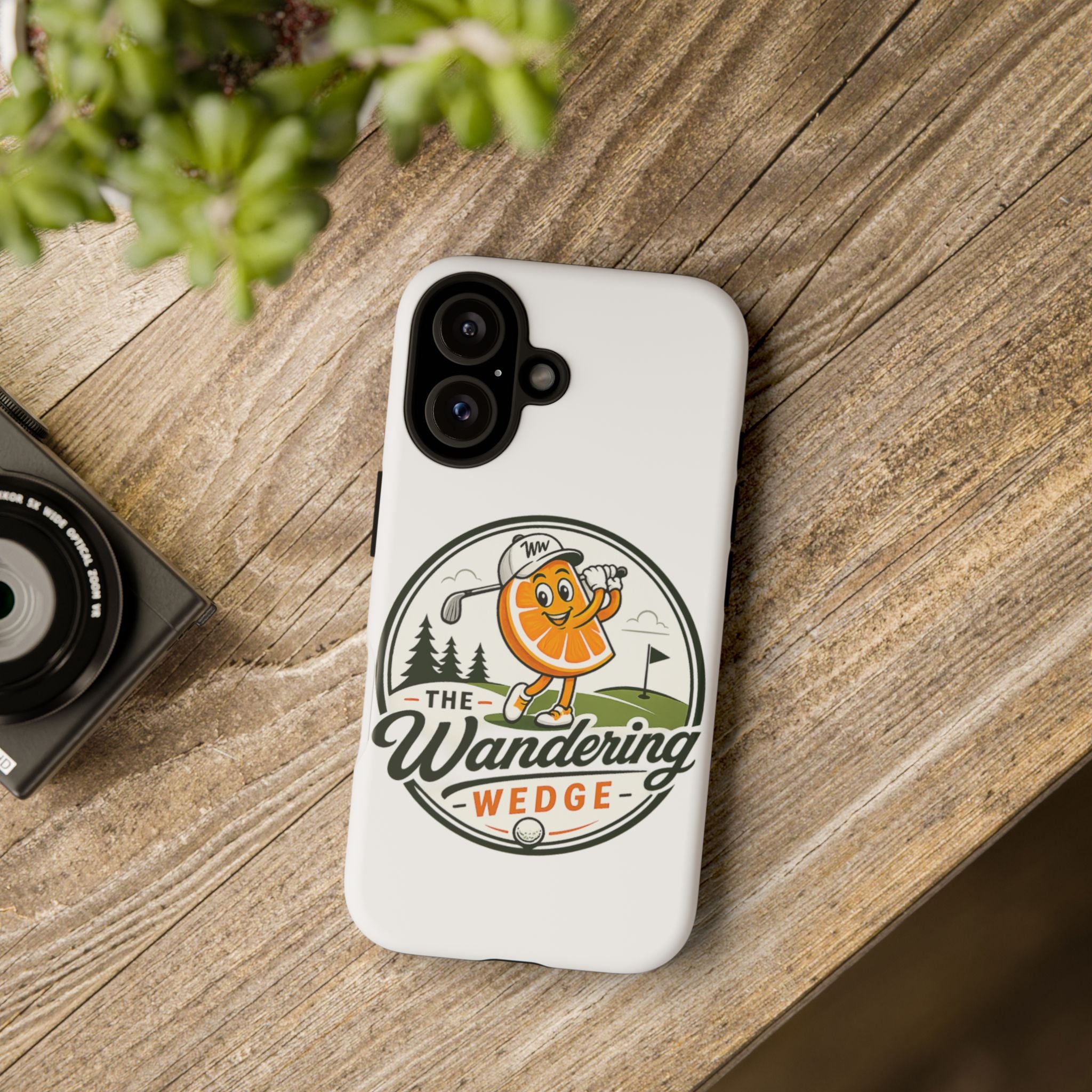 Phone Case — 'The Wandering Wedge' Golf Orange Mascot Protective Cover