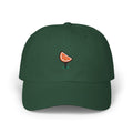Dad Cap — Embroidered Citrus Slice Golf Tee Design