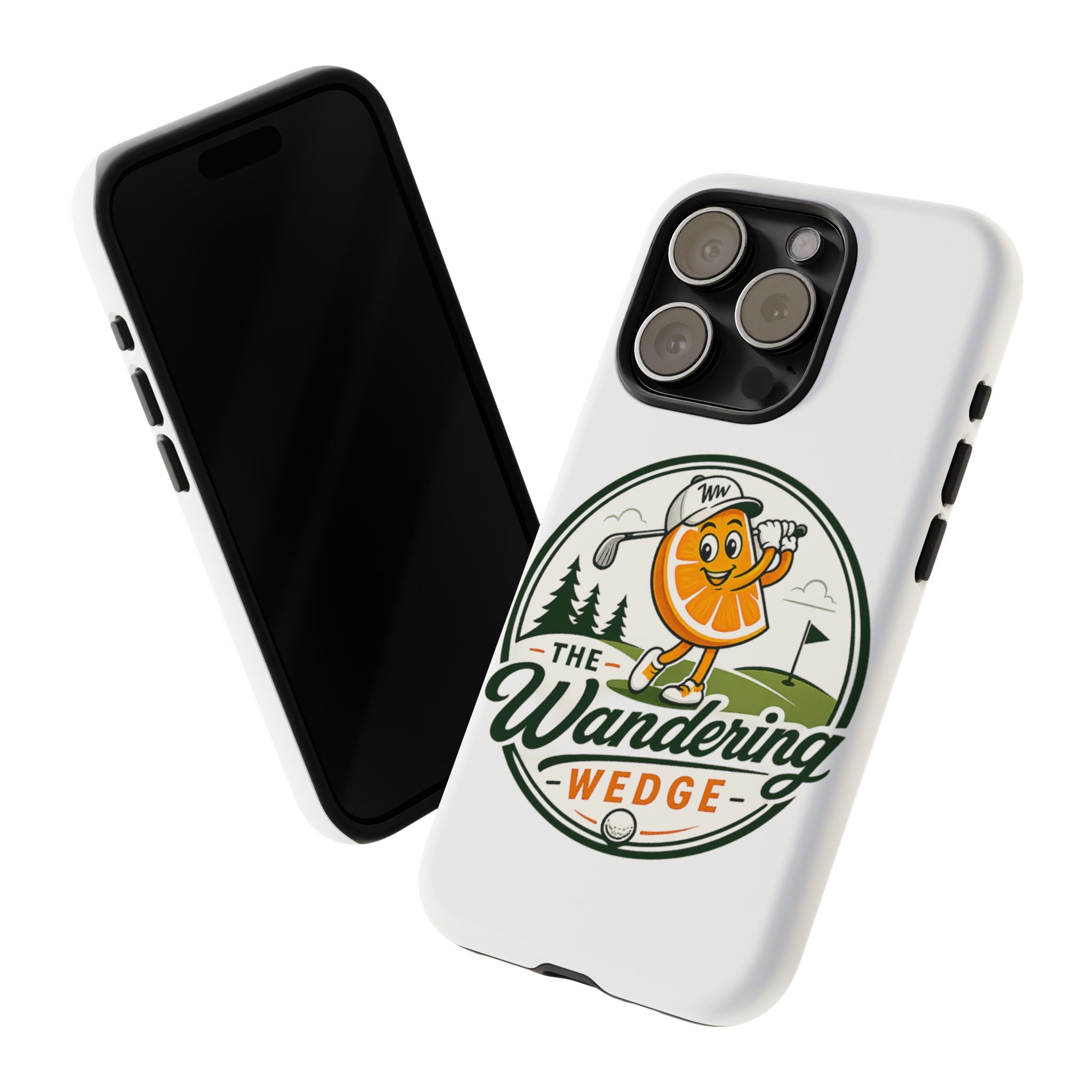 Phone Case — 'The Wandering Wedge' Golf Orange Mascot Protective Cover