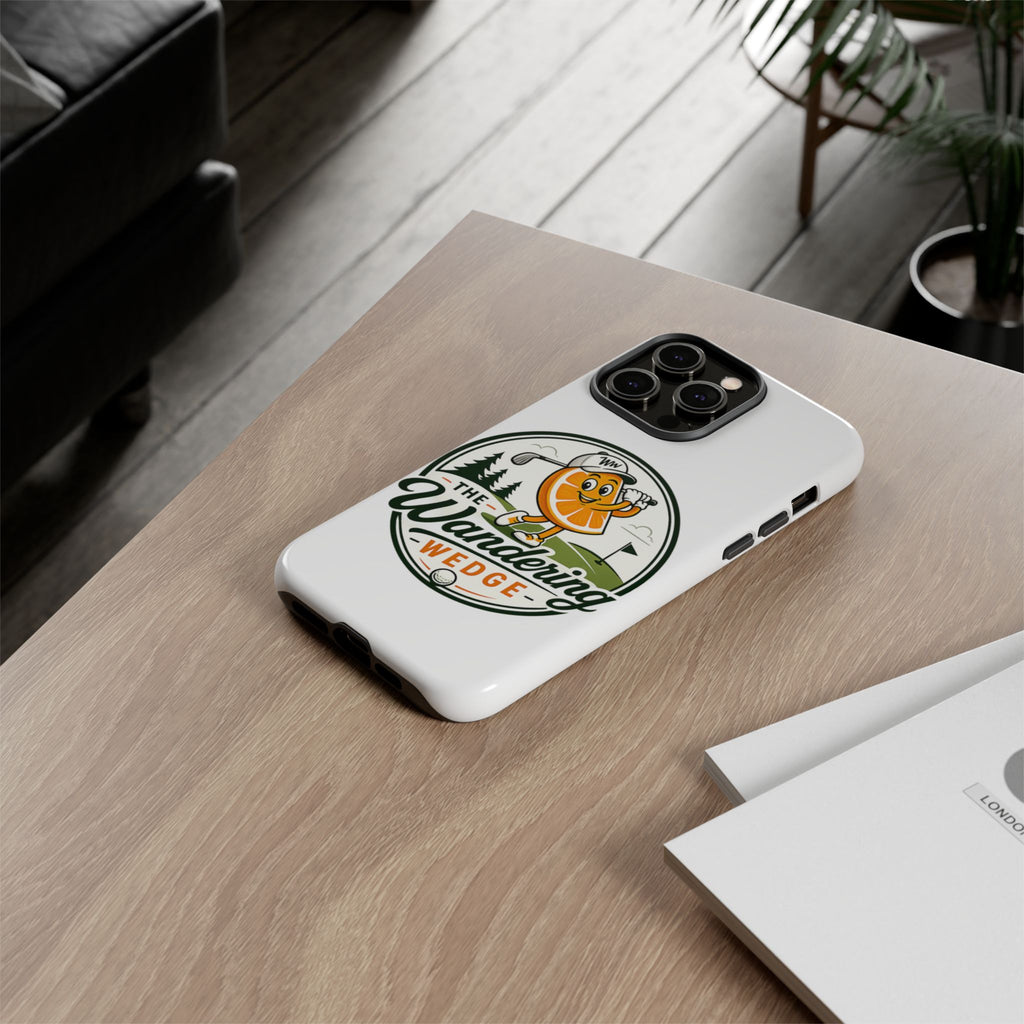 Phone Case — 'The Wandering Wedge' Golf Orange Mascot Protective Cover