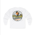The "Scottish" Wandering Wedge Golf Long Sleeve Tee — Vintage Orange Mascot Back Print