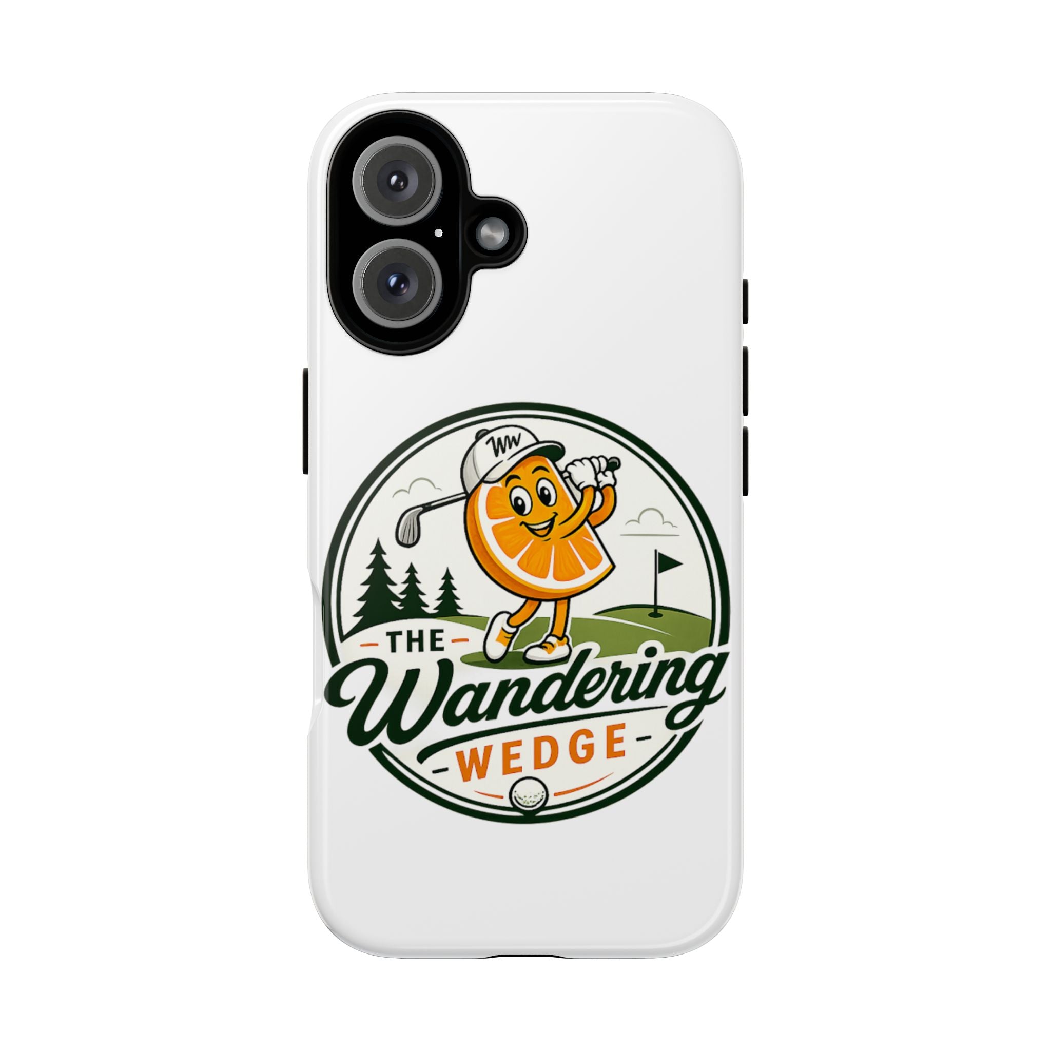 Phone Case — 'The Wandering Wedge' Golf Orange Mascot Protective Cover