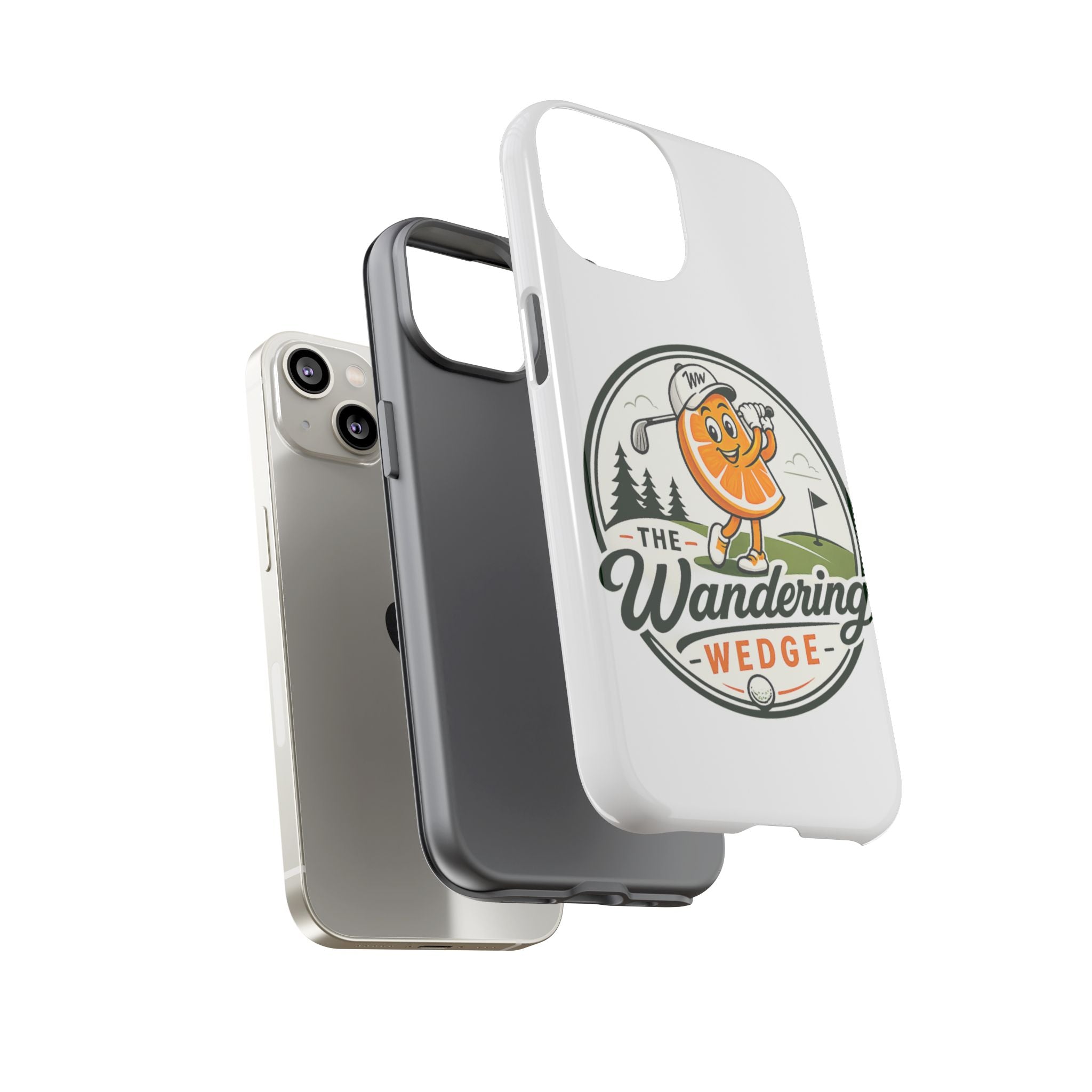 Phone Case — 'The Wandering Wedge' Golf Orange Mascot Protective Cover