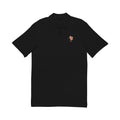 Embroidered Tiger Crest Polo — Classic White Pique Shirt