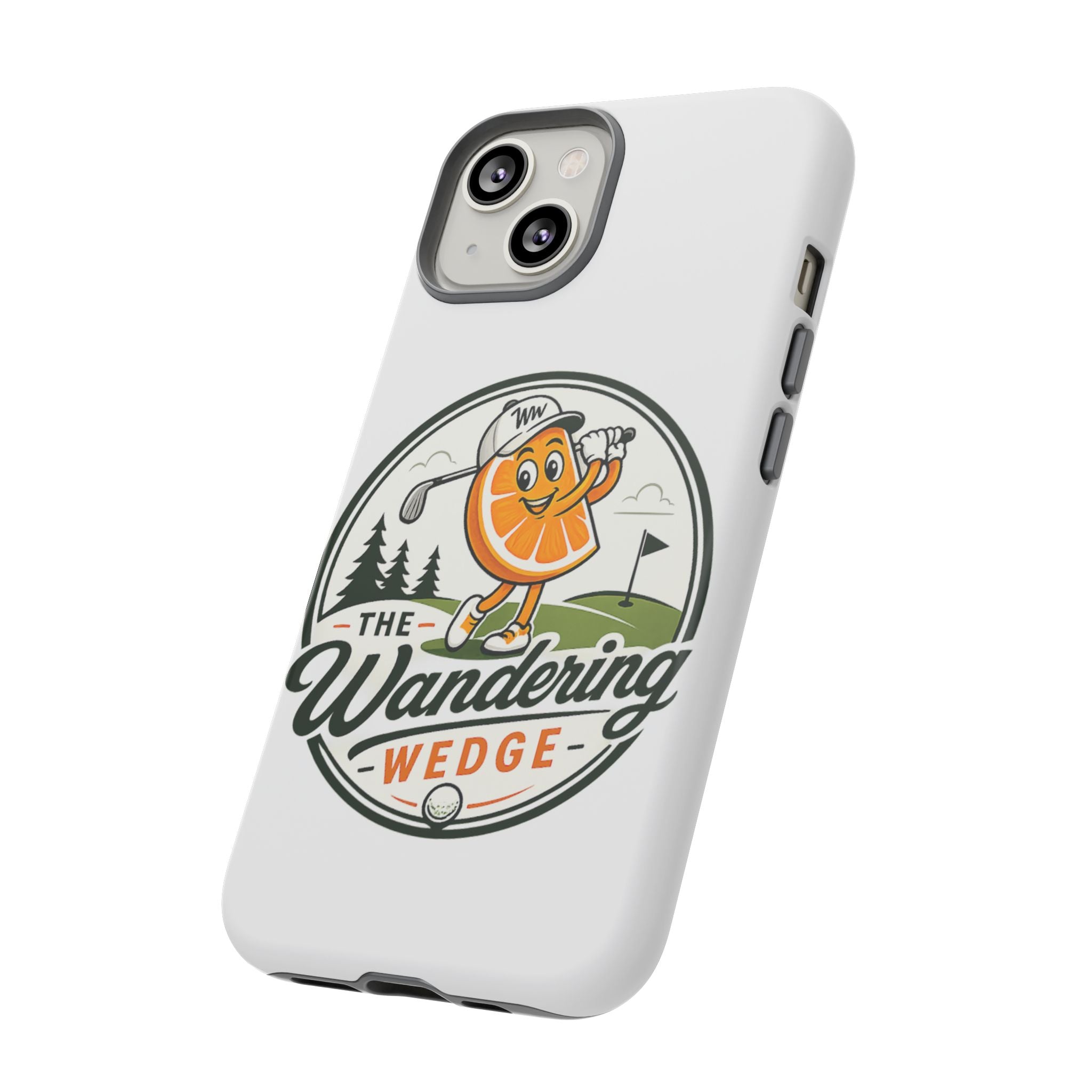 Phone Case — 'The Wandering Wedge' Golf Orange Mascot Protective Cover