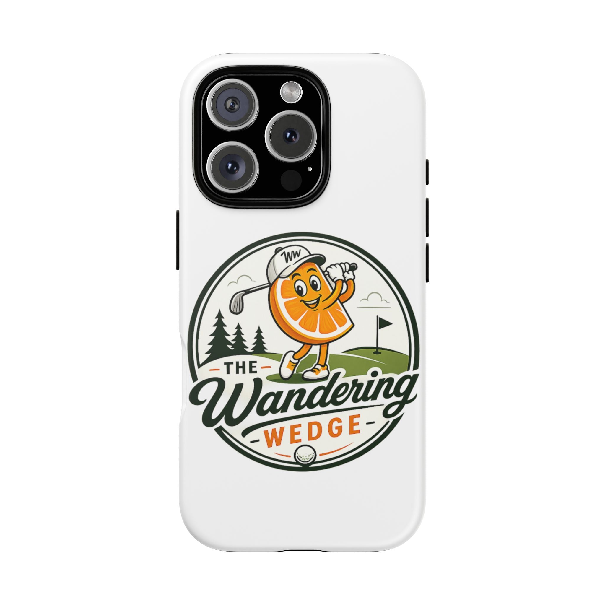 Phone Case — 'The Wandering Wedge' Golf Orange Mascot Protective Cover