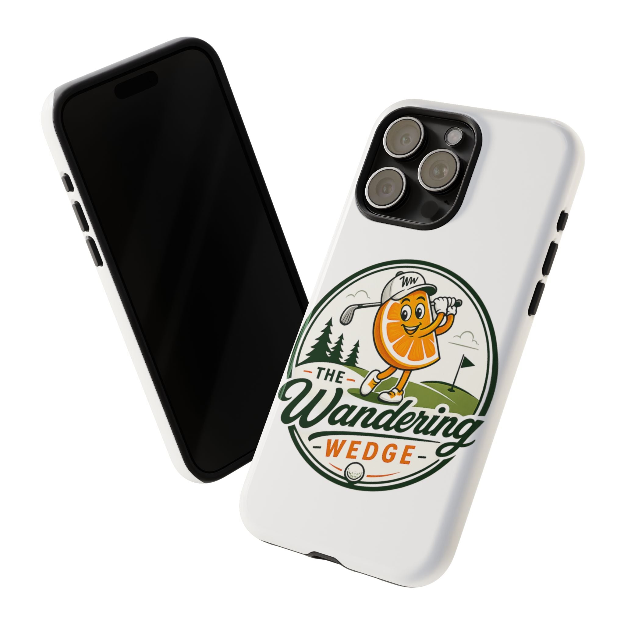 Phone Case — 'The Wandering Wedge' Golf Orange Mascot Protective Cover