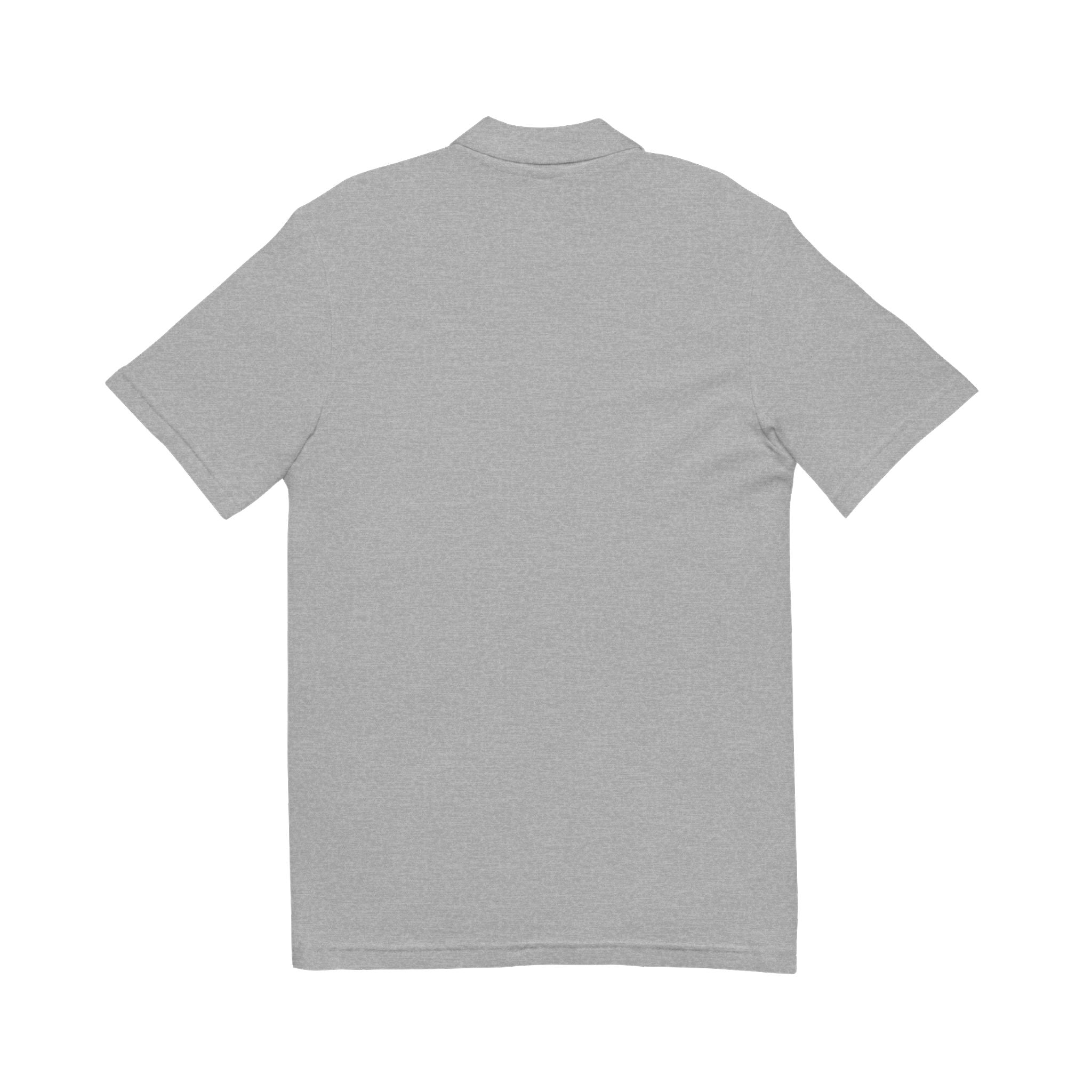 Embroidered Tiger Crest Polo — Classic White Pique Shirt