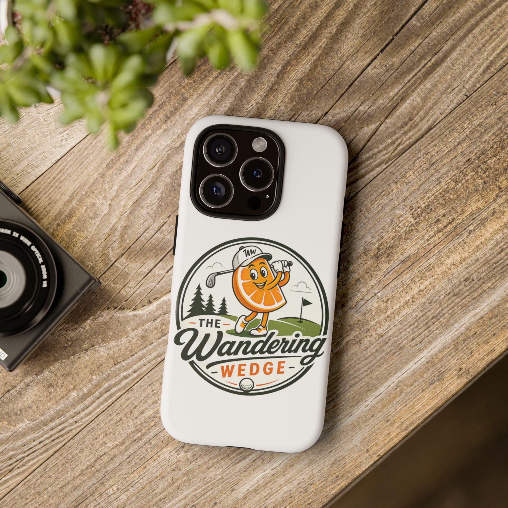 Phone Case — 'The Wandering Wedge' Golf Orange Mascot Protective Cover