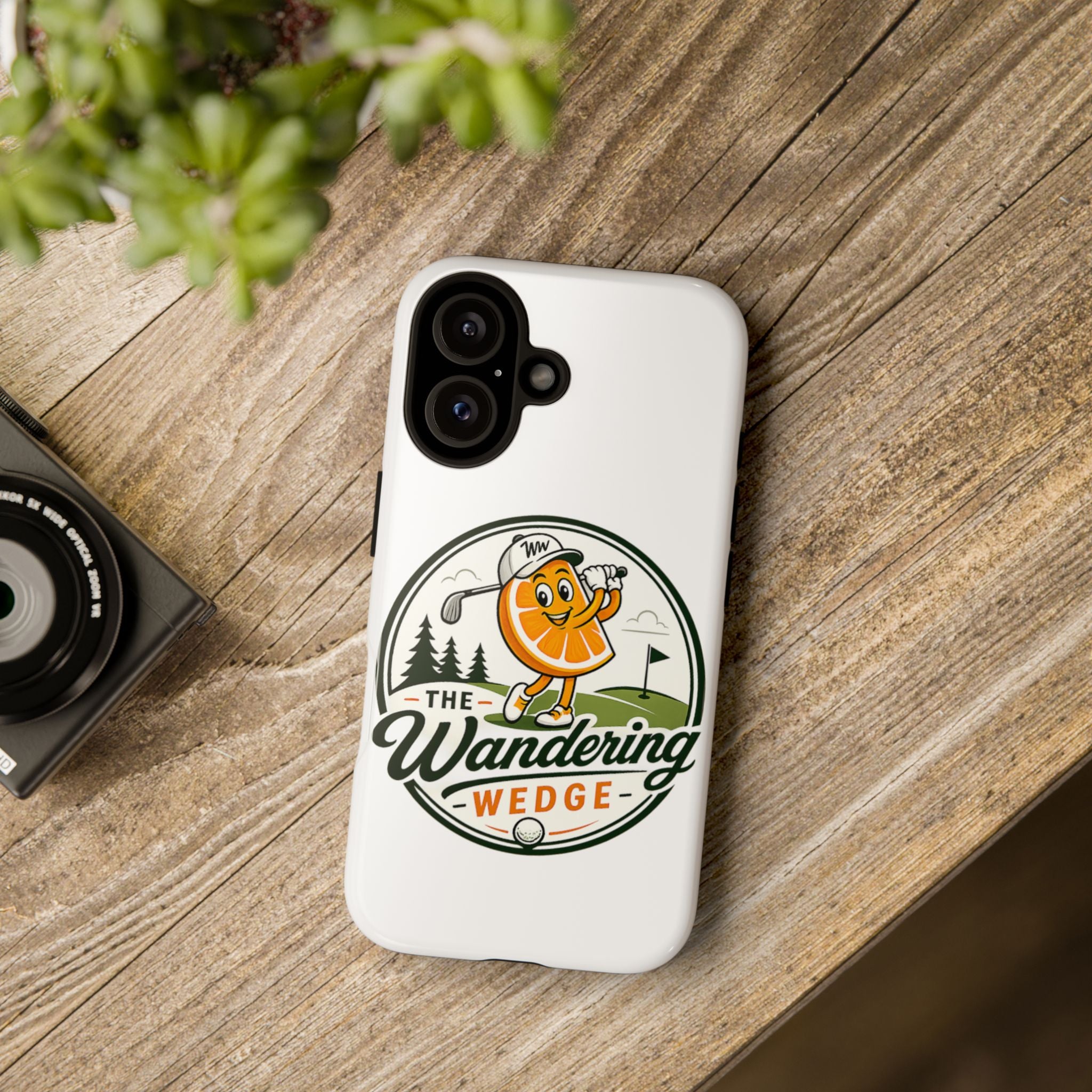 Phone Case — 'The Wandering Wedge' Golf Orange Mascot Protective Cover