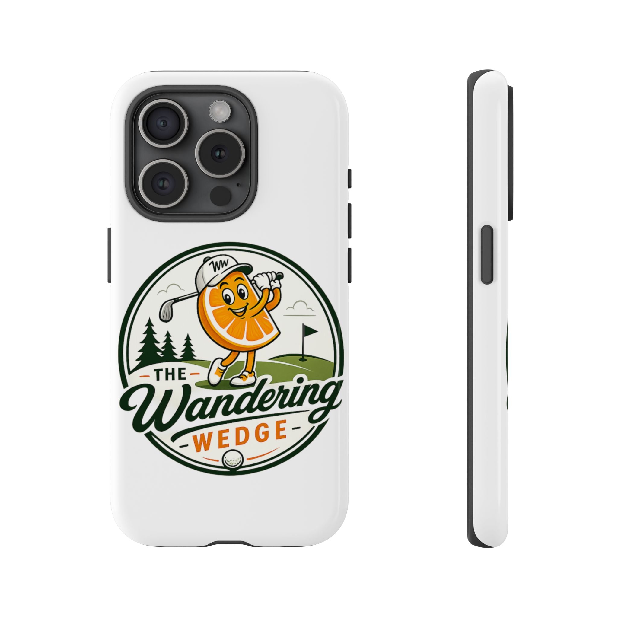 Phone Case — 'The Wandering Wedge' Golf Orange Mascot Protective Cover
