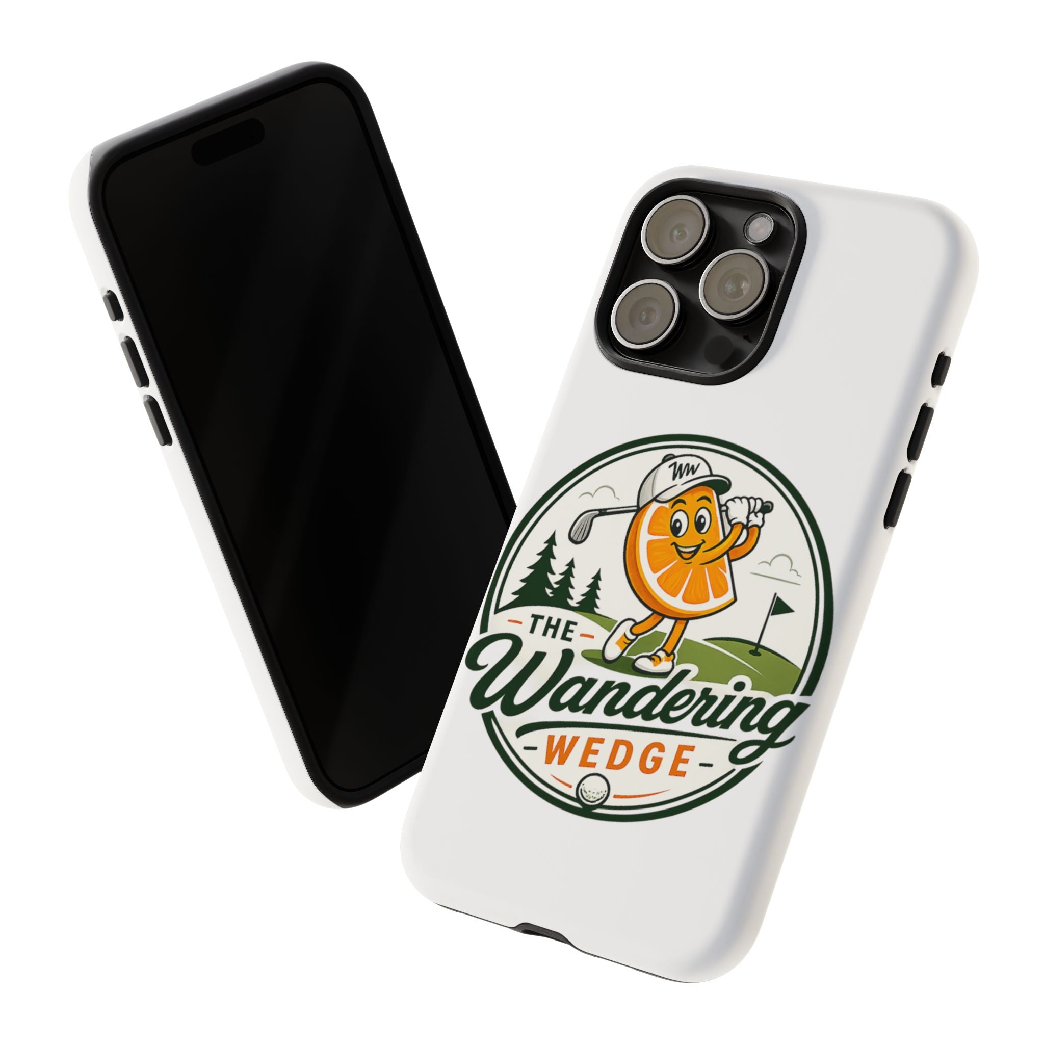 Phone Case — 'The Wandering Wedge' Golf Orange Mascot Protective Cover