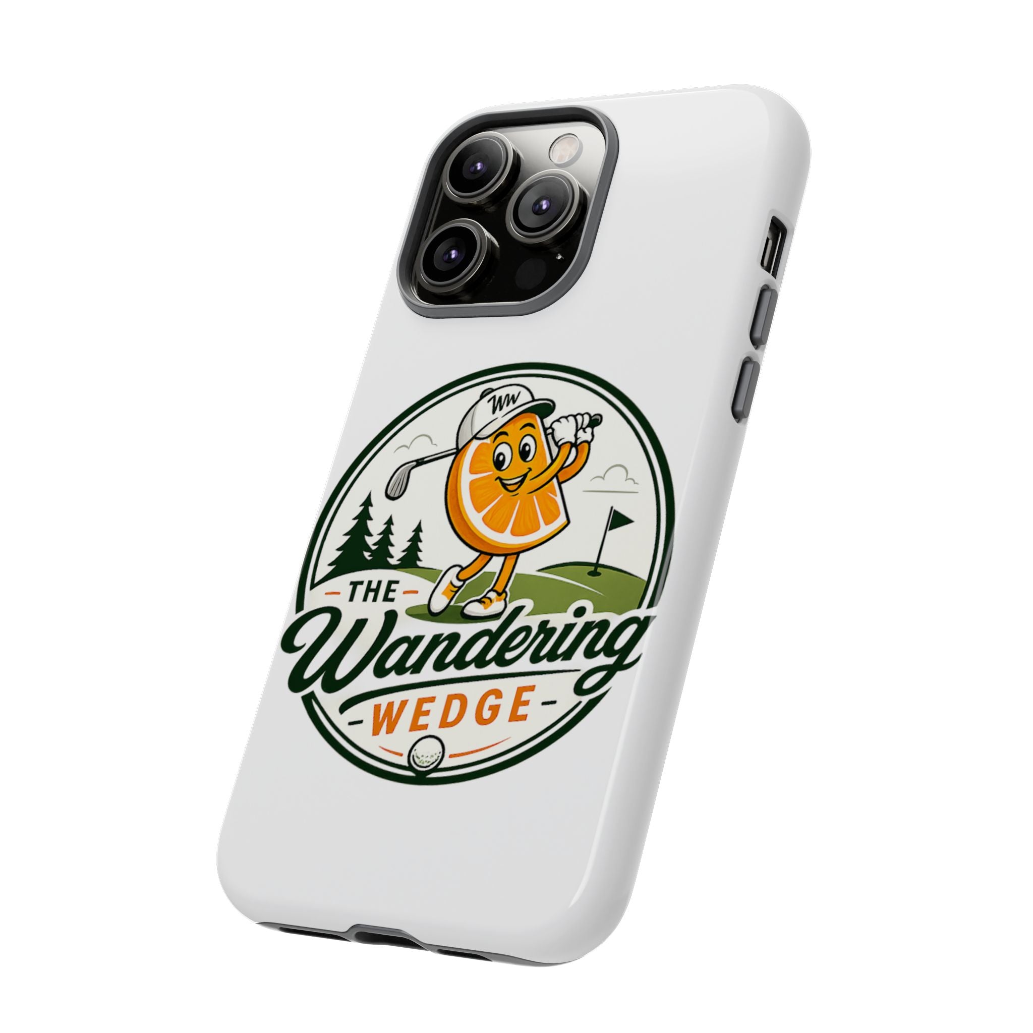 Phone Case — 'The Wandering Wedge' Golf Orange Mascot Protective Cover