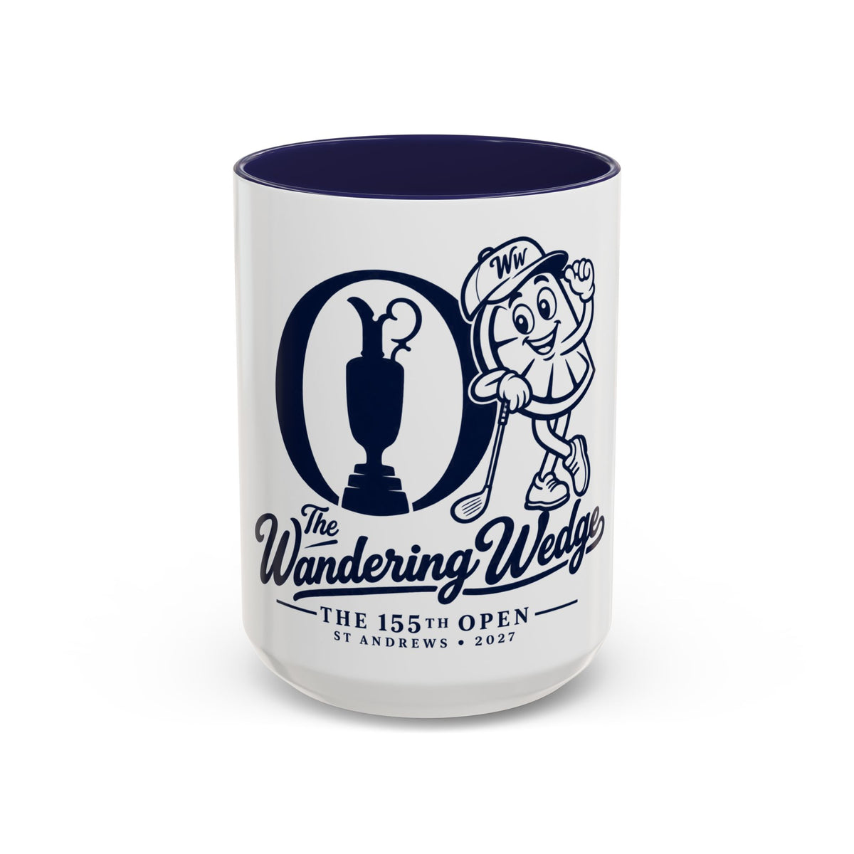 Golf Mug — "The Wandering Wedge" St Andrews 155th Open Commemorative Coffee Mug (11/15oz)