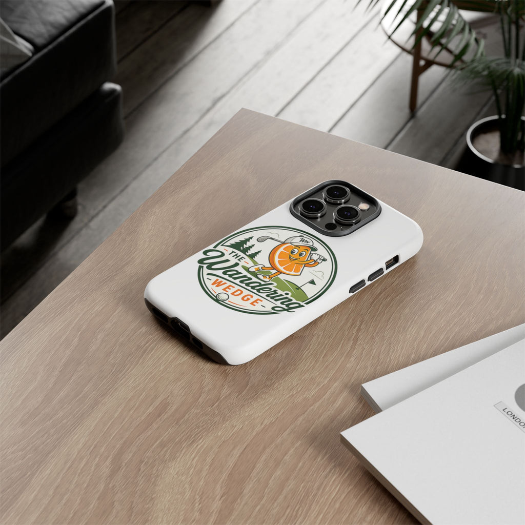 Phone Case — 'The Wandering Wedge' Golf Orange Mascot Protective Cover