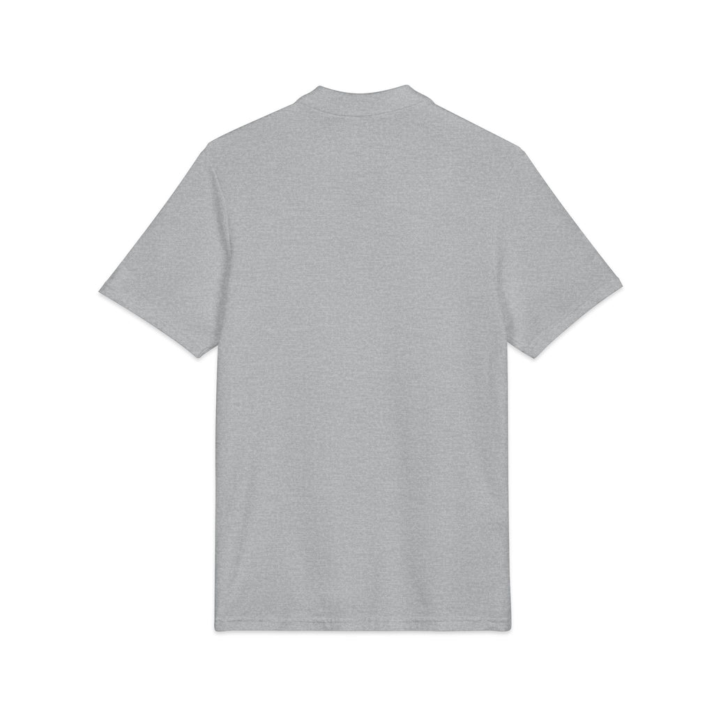 Embroidered Tiger Crest Polo — Classic White Pique Shirt